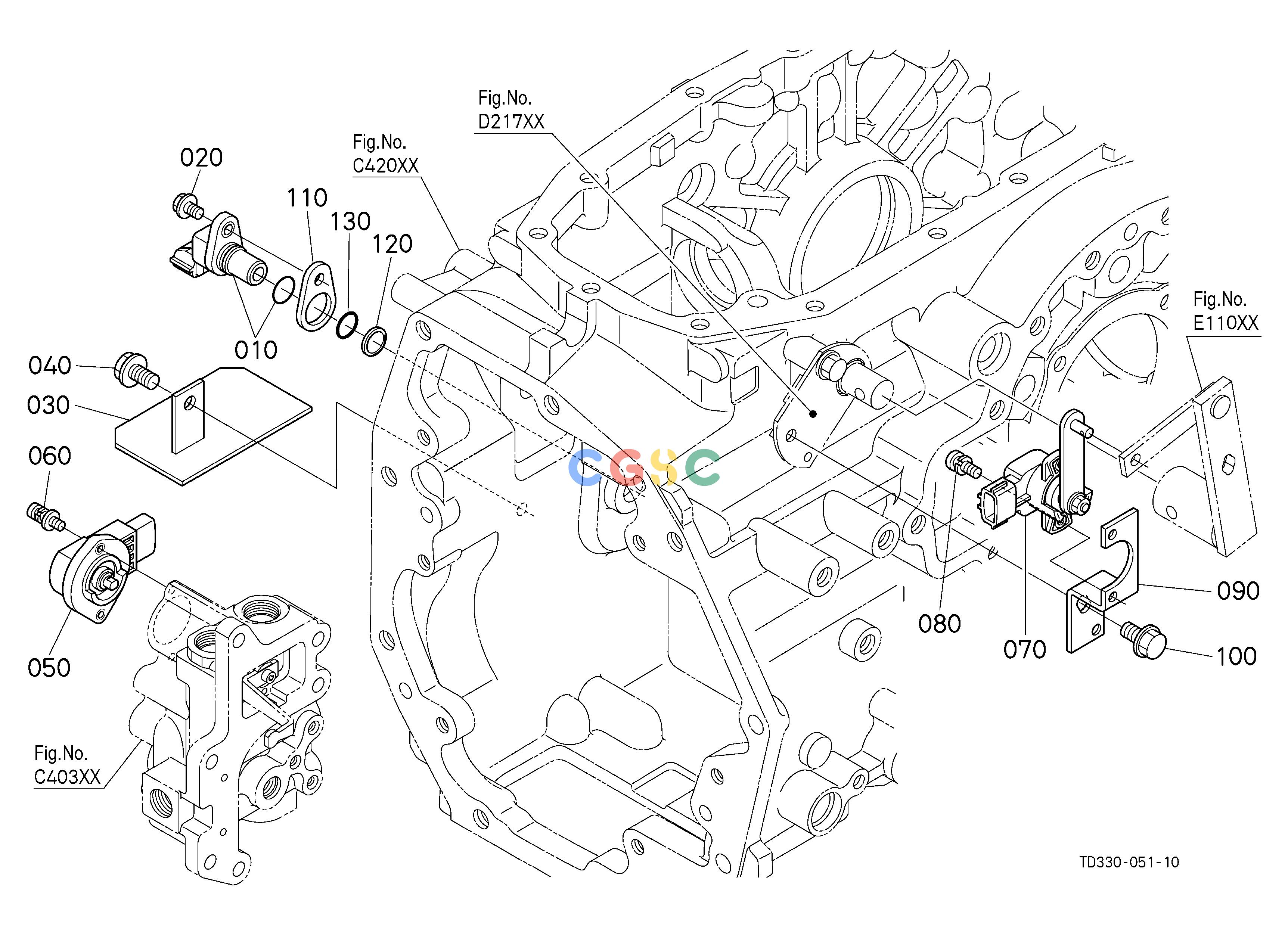 久保田零件查询B10304 SENSOR (TRANSMISSION CASE/HST) ELECTRICAL SYSTEMEPC Kubota online