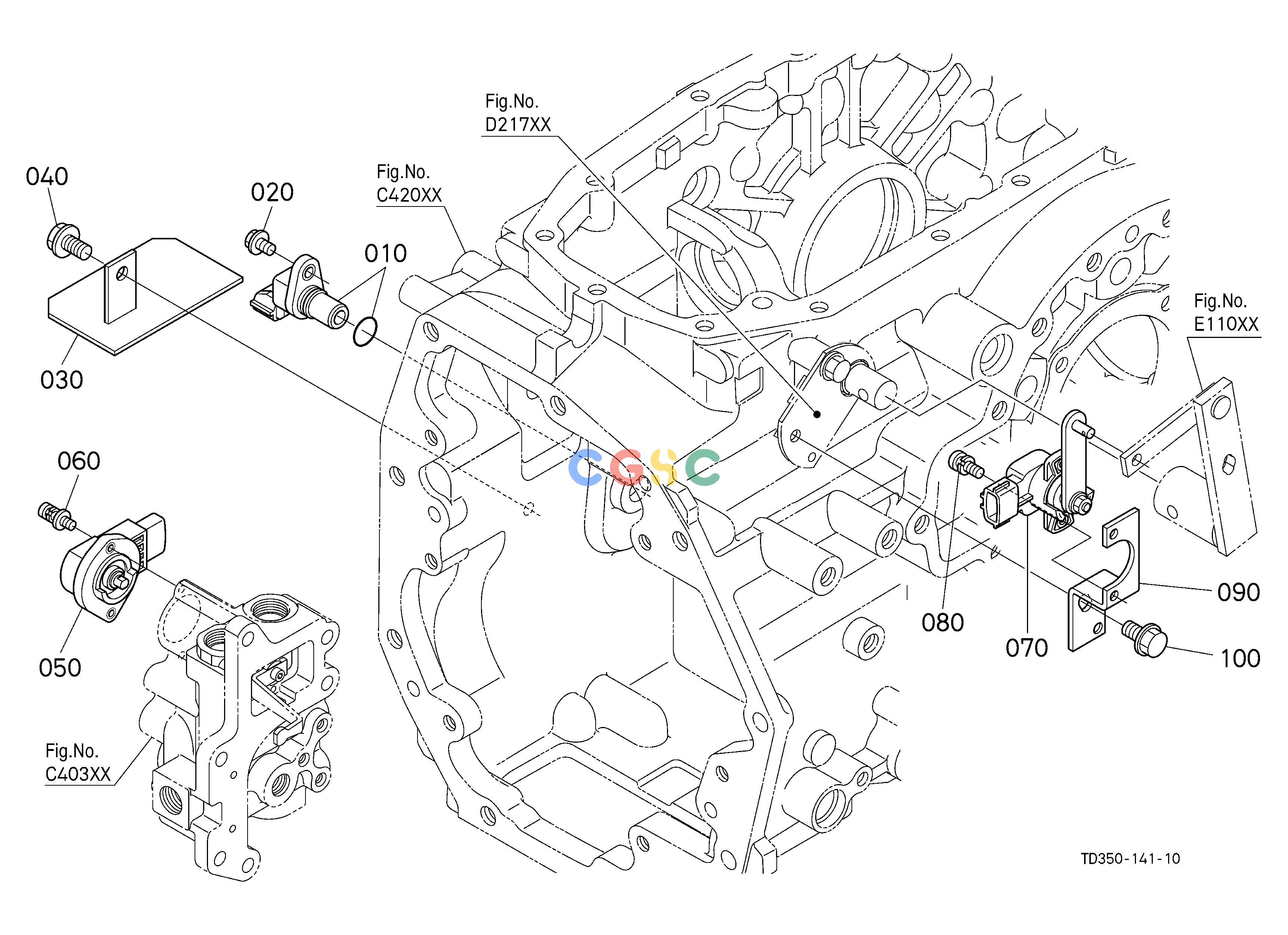 久保田零件查询B10300 SENSOR (TRANSMISSION CASE/HST) ELECTRICAL SYSTEMEPC Kubota online