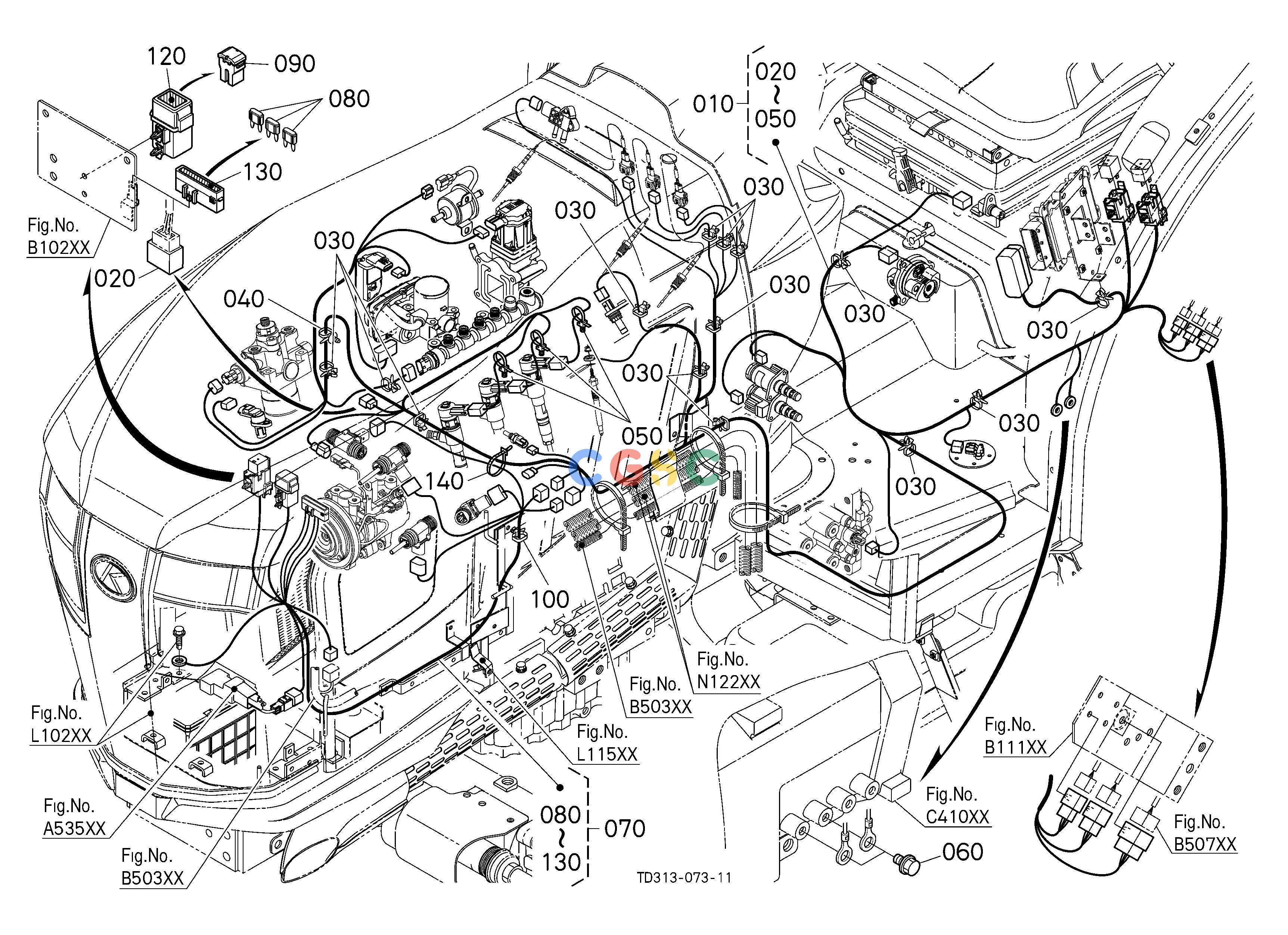 久保田零件查询B50103 ELECTRICAL WIRING (ENGINE) [CA] [OLD] ## S.No.41093 to 42233 S.No.;41093 to 42233 ELECTRICAL SYSTEMEPC Kubota online