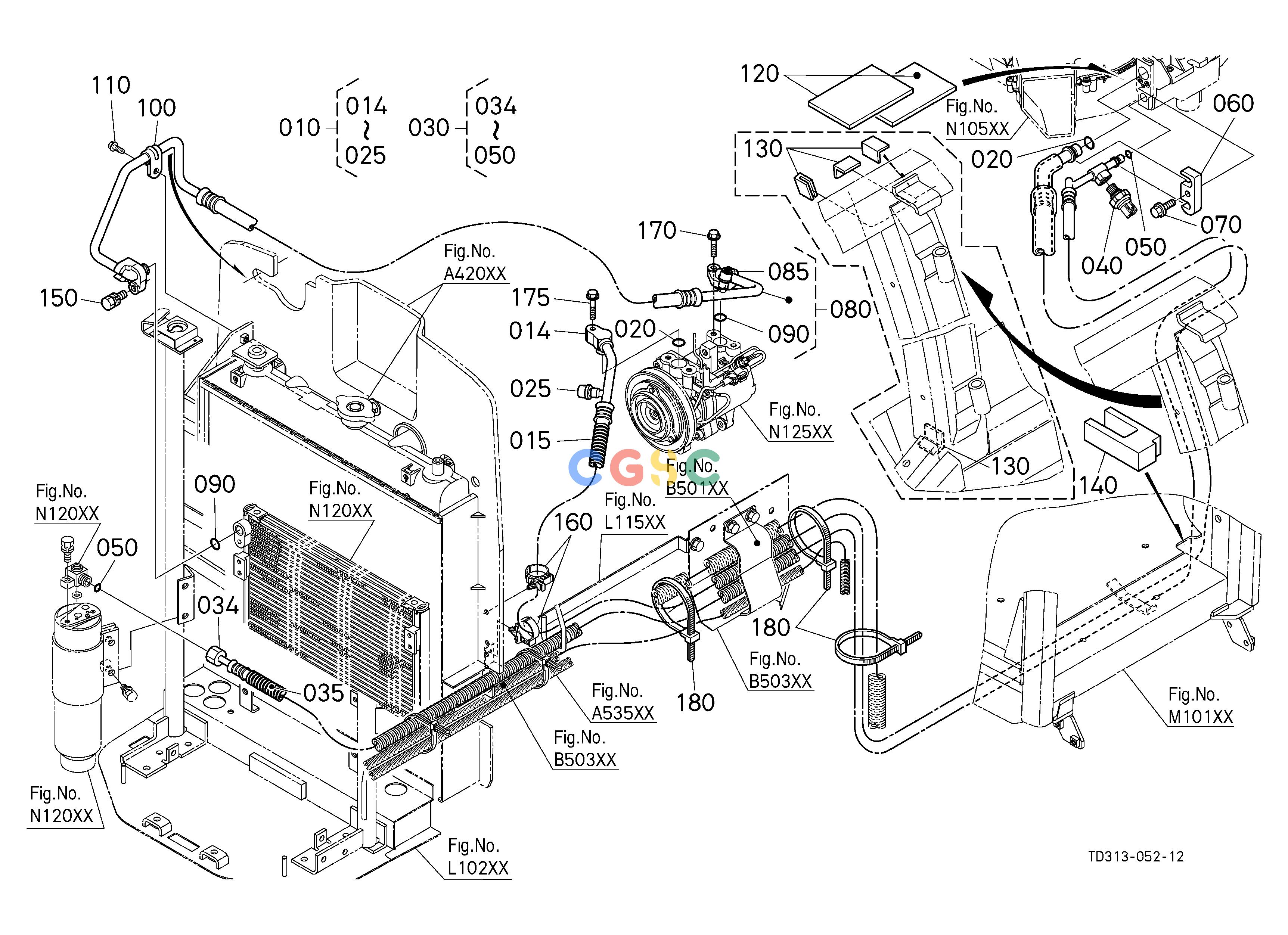 久保田零件查询N12200 AIR CONDITIONER HOSE/CONDENSER HOSE AIR CONDITIONEREPC Kubota online