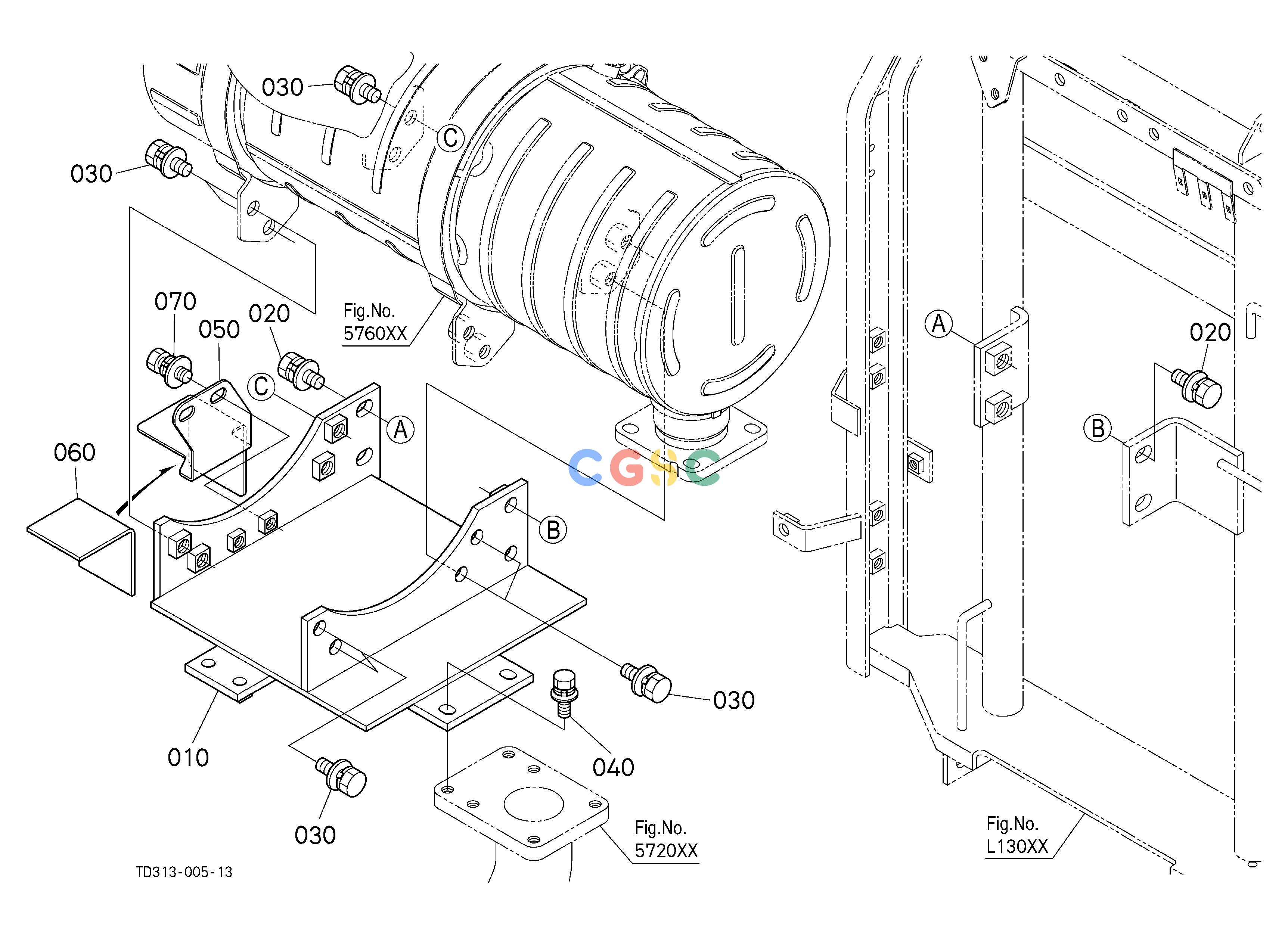 久保田零件查询576502 MUFFLER BRACKET [NEW] ## S.No.>=40153 S.No.;>=40153 ENGINEEPC Kubota online