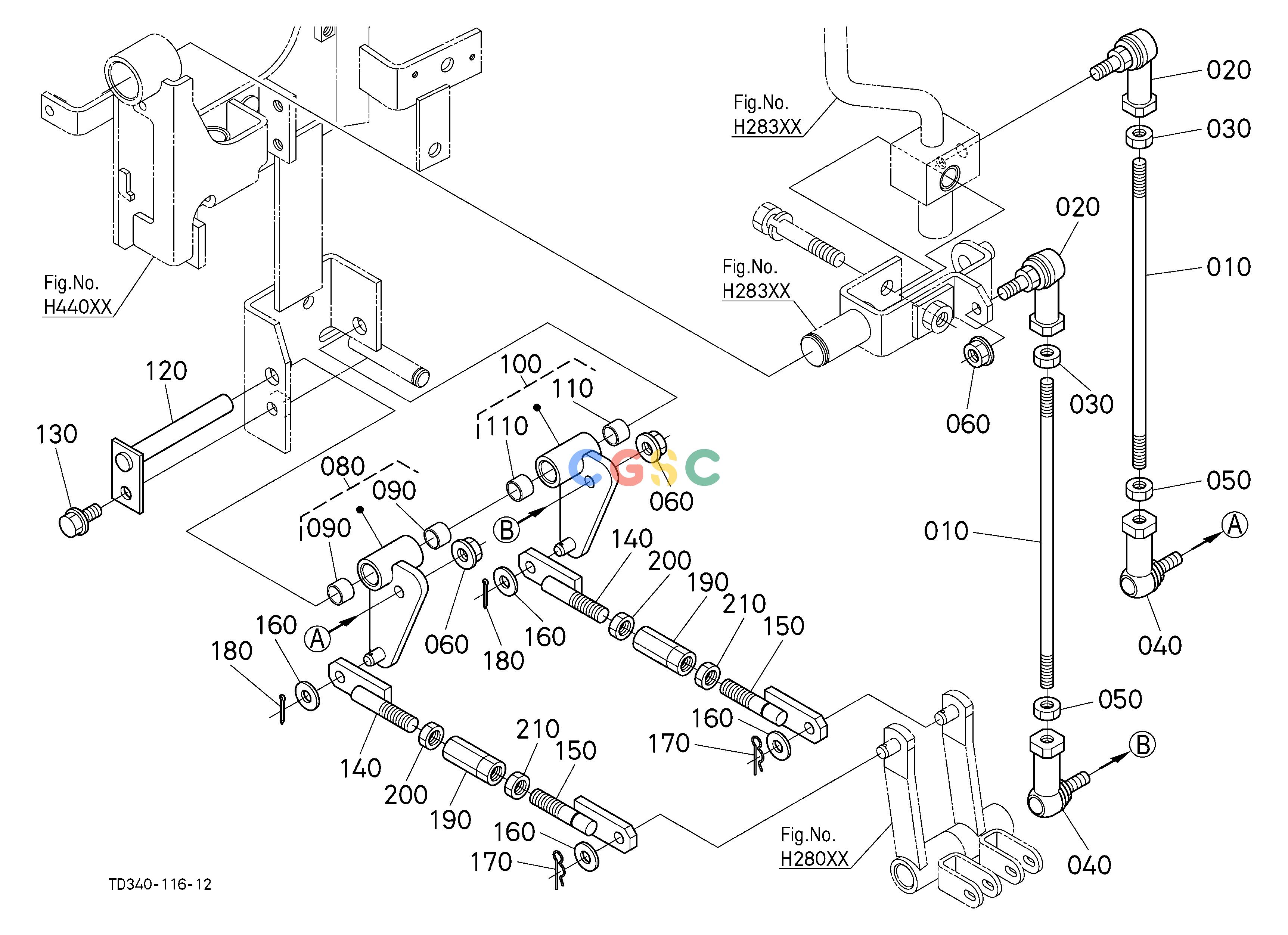 久保田零件查询H28200 LOADER VALVE LEVER LINK HYDRAULIC SYSTEMEPC Kubota online