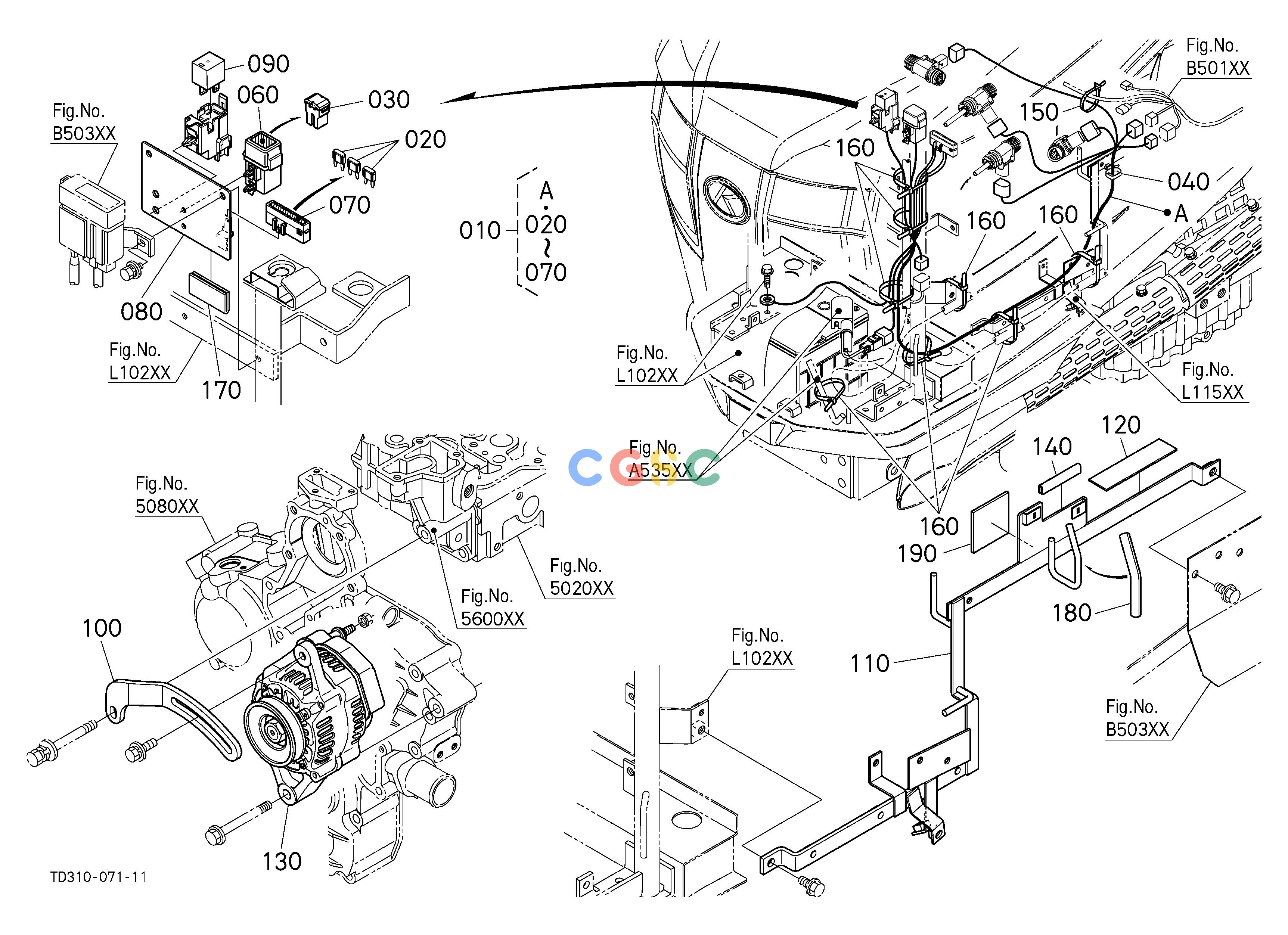 久保田零件查询V09600 HEATER KIT (ALTERNATOR/ELECTRICAL WIRING) [OPTION] [A] OPTIONEPC Kubota online