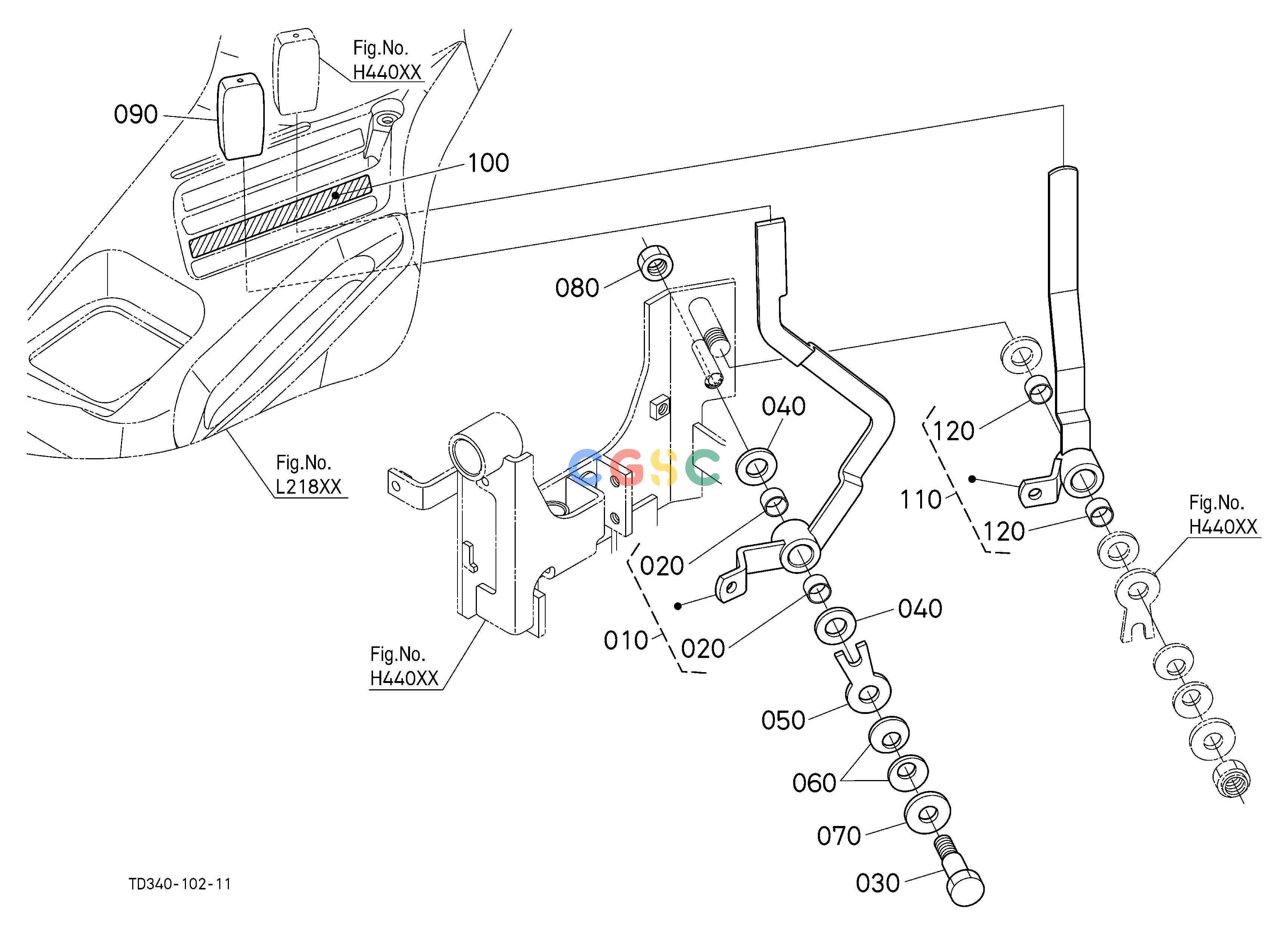 久保田零件查询V54500 DRAFT CONTROL LEVER (WITH DRAFT) (W/G No.L8395) [OPTION] OPTIONEPC Kubota online