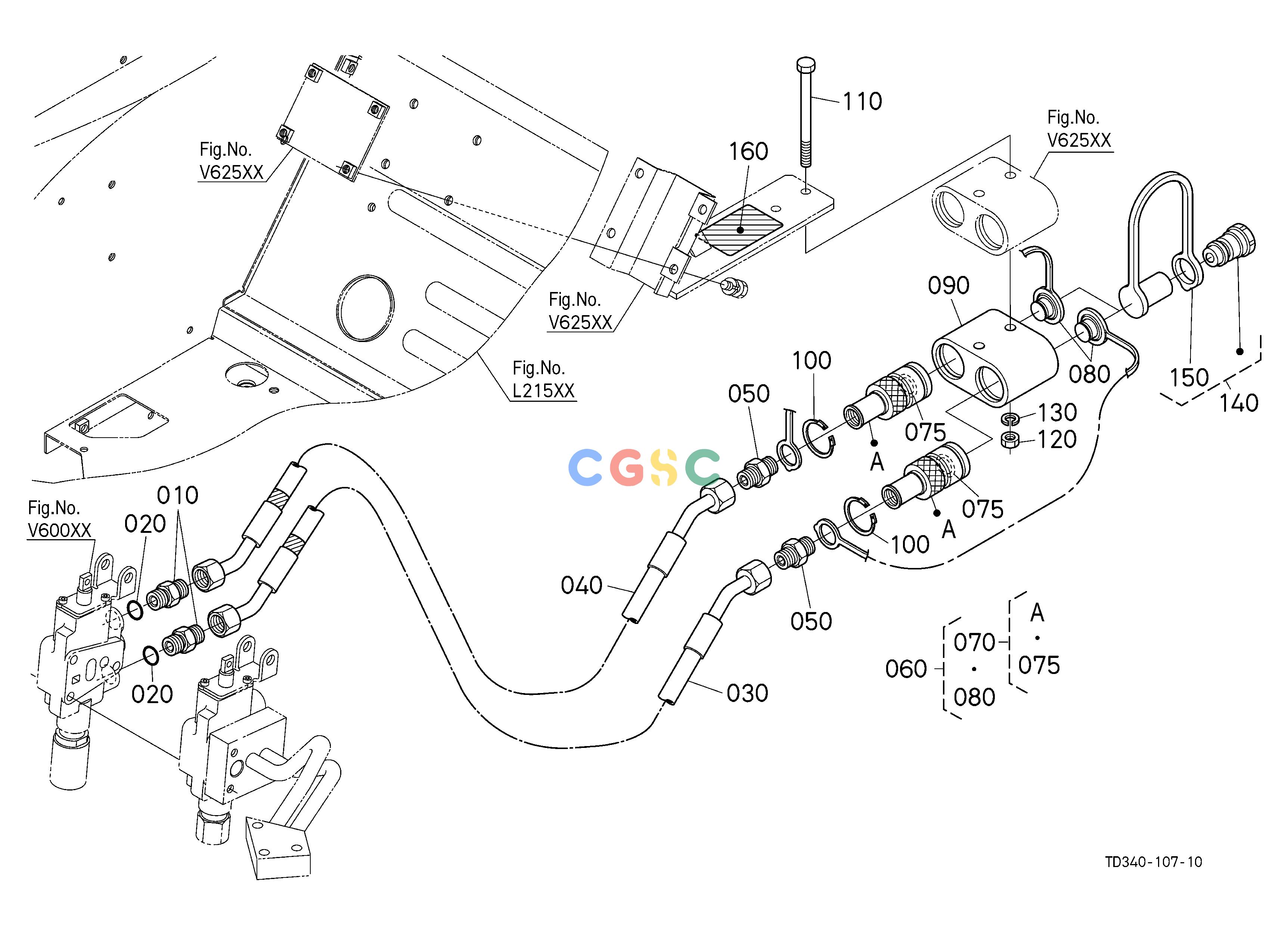久保田零件查询V62502 AUXILIARY CONTROL VALVE COUPLER (2ND) (W/G No.L8393) [OPTION] OPTIONEPC Kubota online