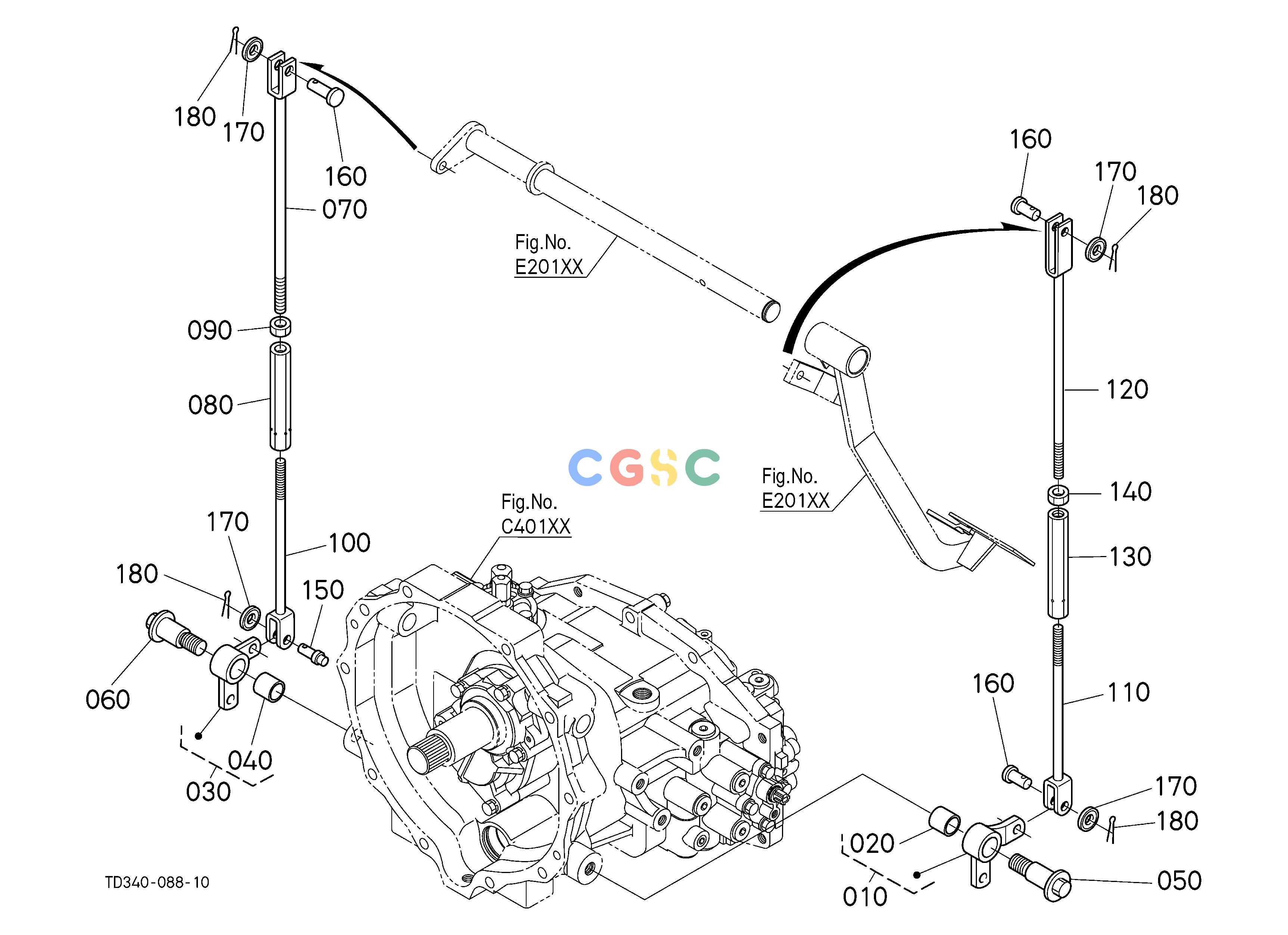 久保田零件查询E16502 BRAKE ROD (BRAKE PEDAL) REAR AXLE/BRAKEEPC Kubota online