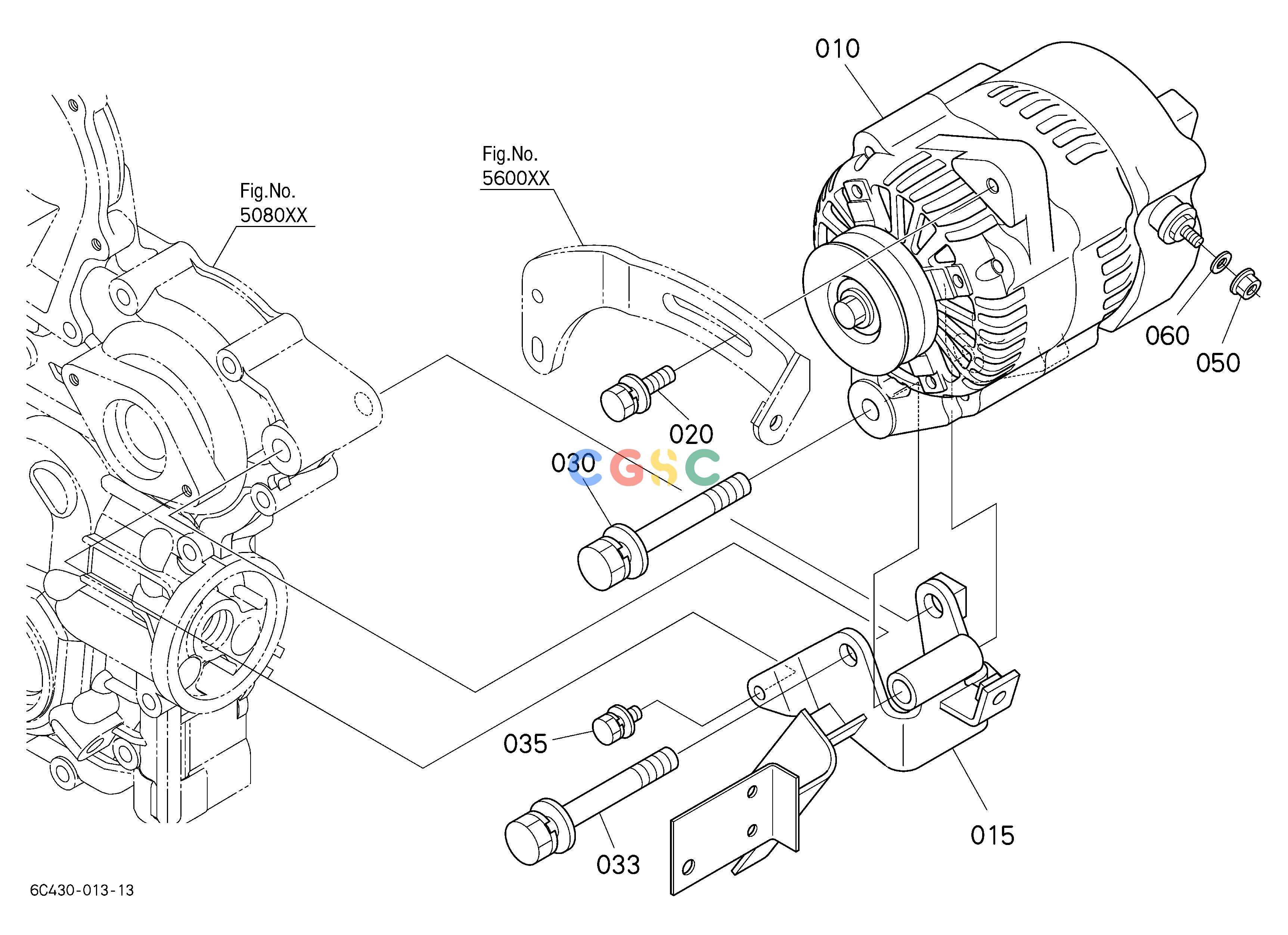 久保田零件查询A51500 ALTERNATOR ## NOTE:[CANADA SPEC]ORDER BY REF.No.010 NEW PART. ELECTRICAL SYSTEMEPC Kubota online