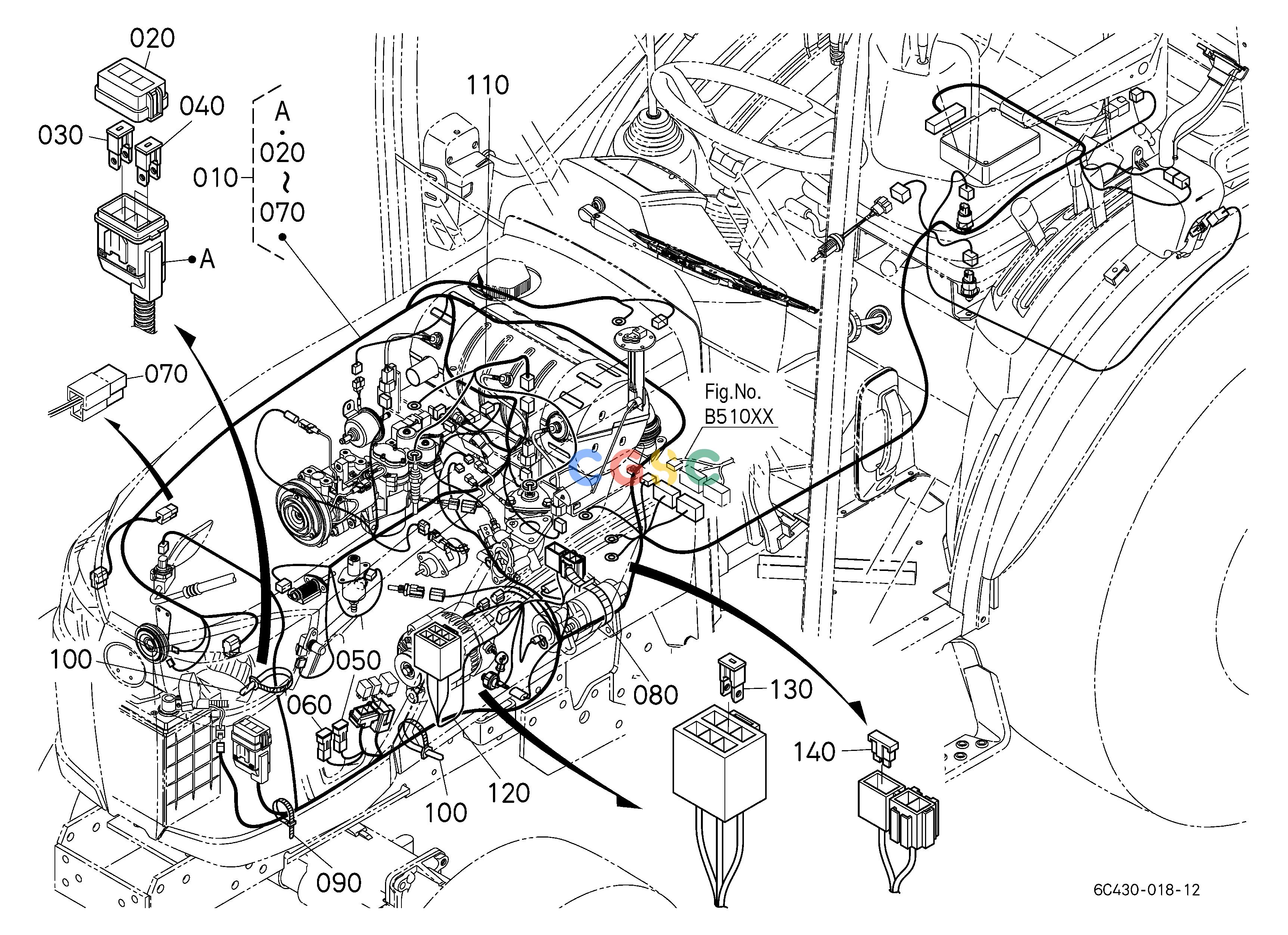 久保田零件查询B50101 ELECTRICAL WIRING ## S.No.<=50532 [NOTE:ORDER BY REF.No.010, Fig.No.576000 REF.No.010 and Fig.No.A53500 REF.No.080 NEW PARTS.] ELECTRICAL SYSTEMEPC Kubota online