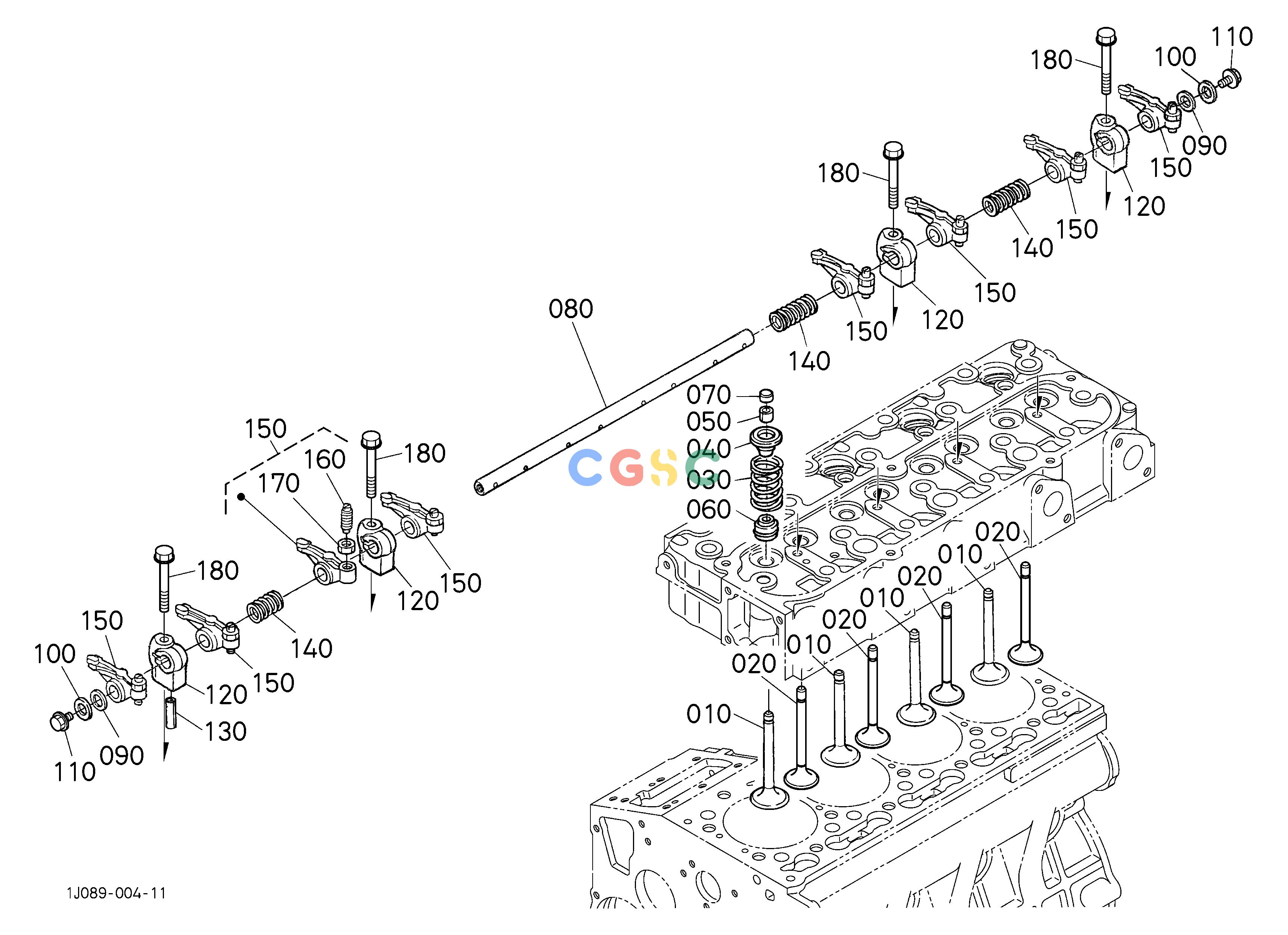 久保田零件查询504000 VALVE AND ROCKER ARM ENGINEEPC Kubota online