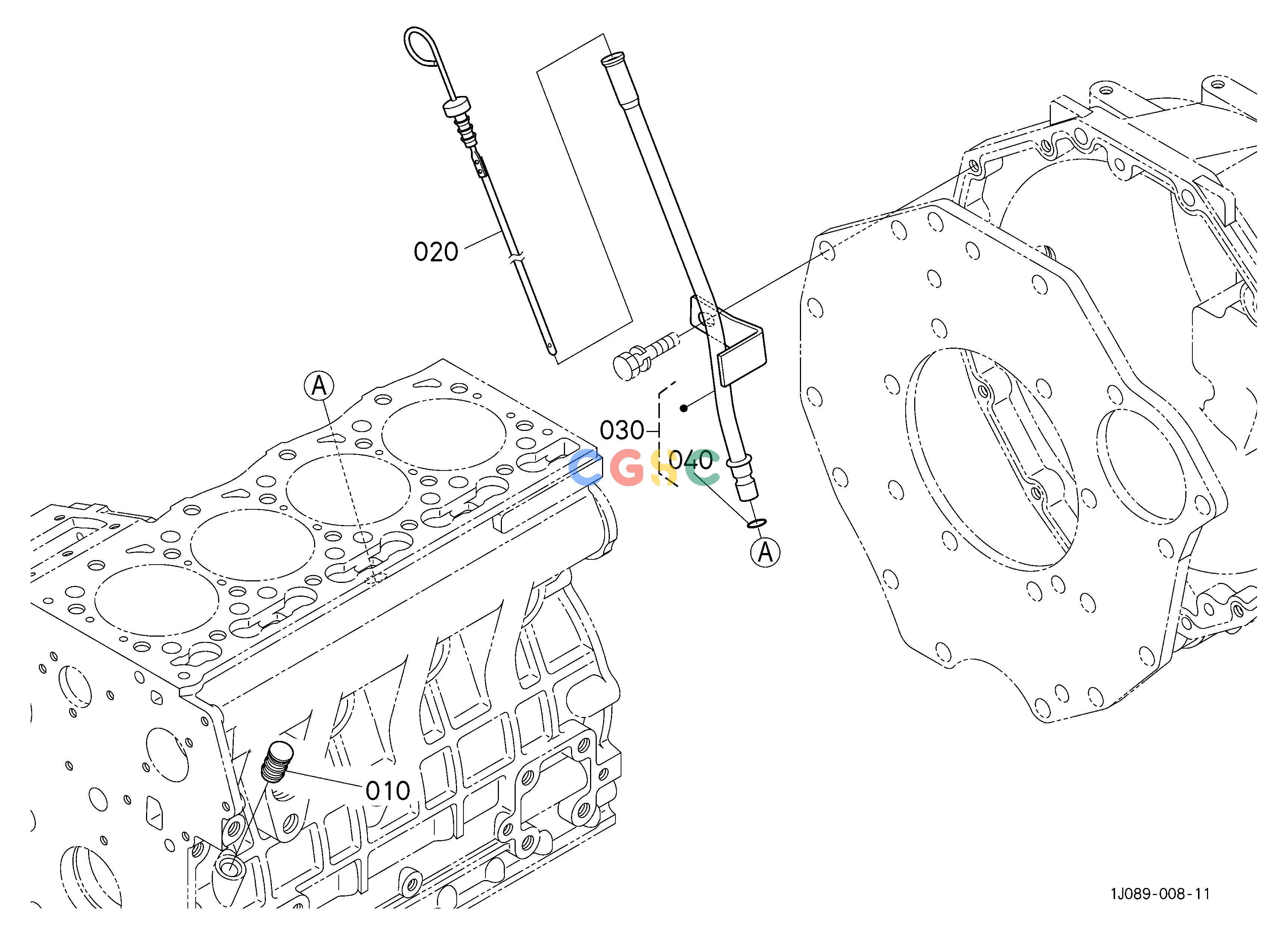 久保田零件查询509500 DIPSTICK AND GUIDE ENGINEEPC Kubota online