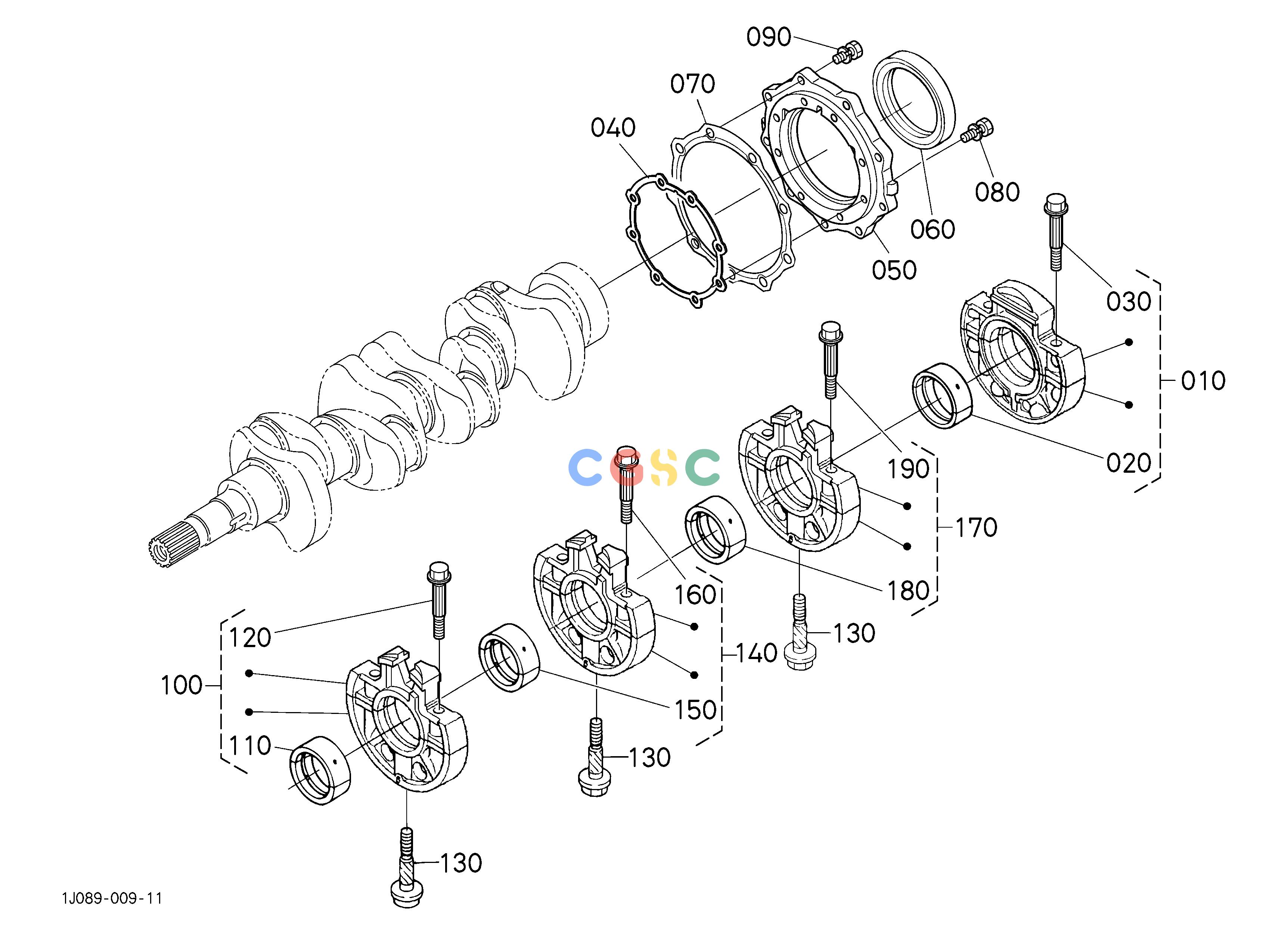 久保田零件查询510000 MAIN BEARING CASE ENGINEEPC Kubota online