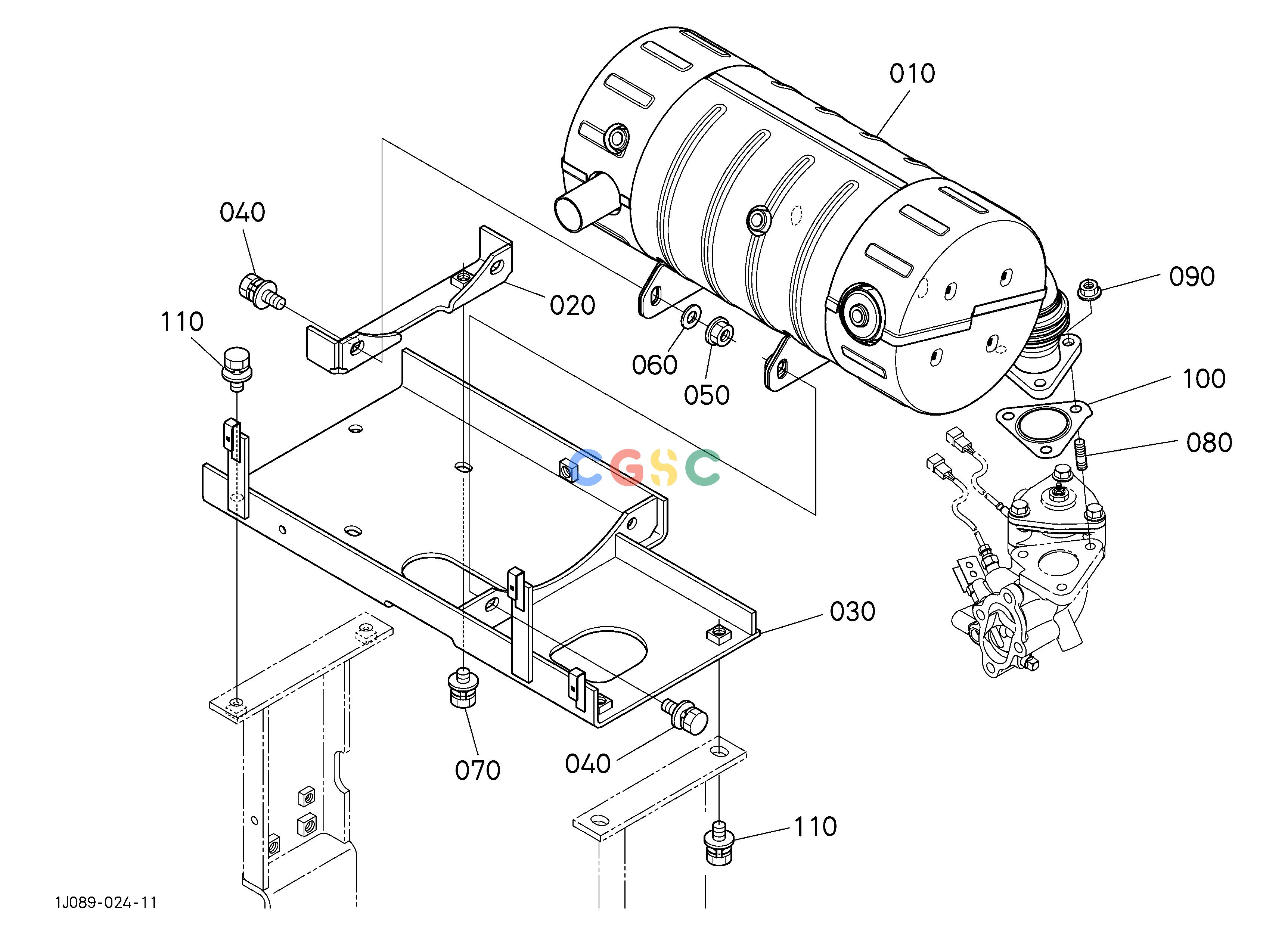久保田零件查询578000 DIESEL PARTICULATE FILTER MUFFLER ENGINEEPC Kubota online