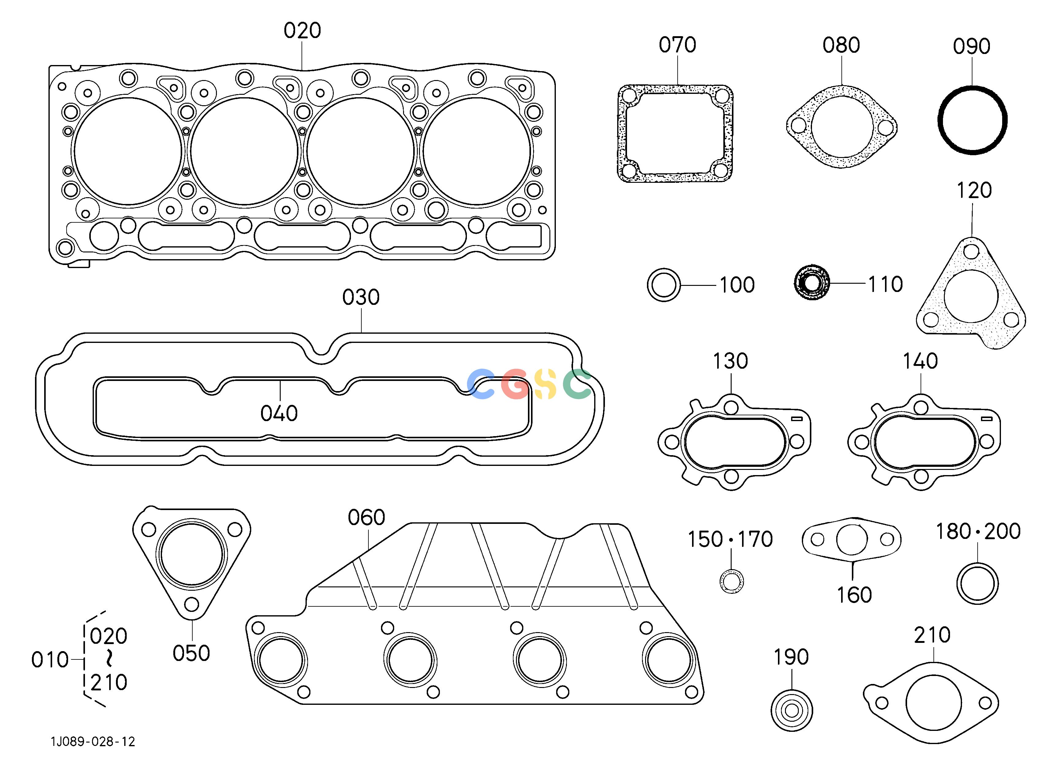 久保田零件查询590000 UPPER GASKET KIT ENGINEEPC Kubota online