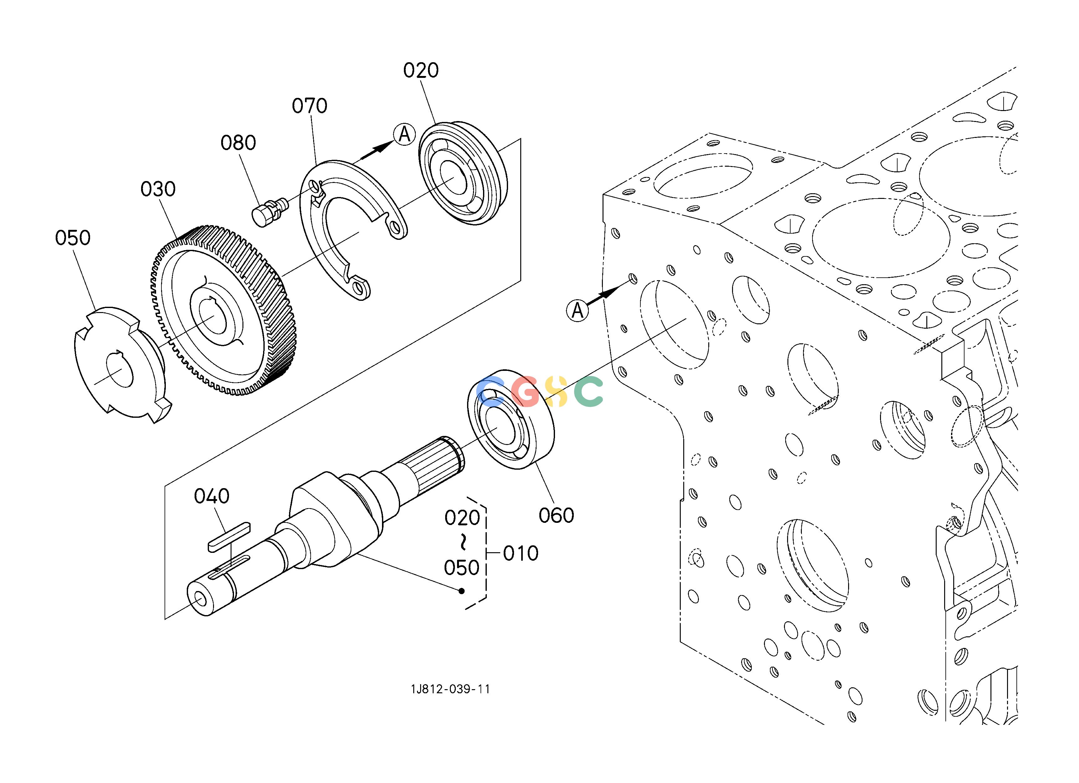 久保田零件查询522000 FUEL CAMSHAFT ENGINEEPC Kubota online