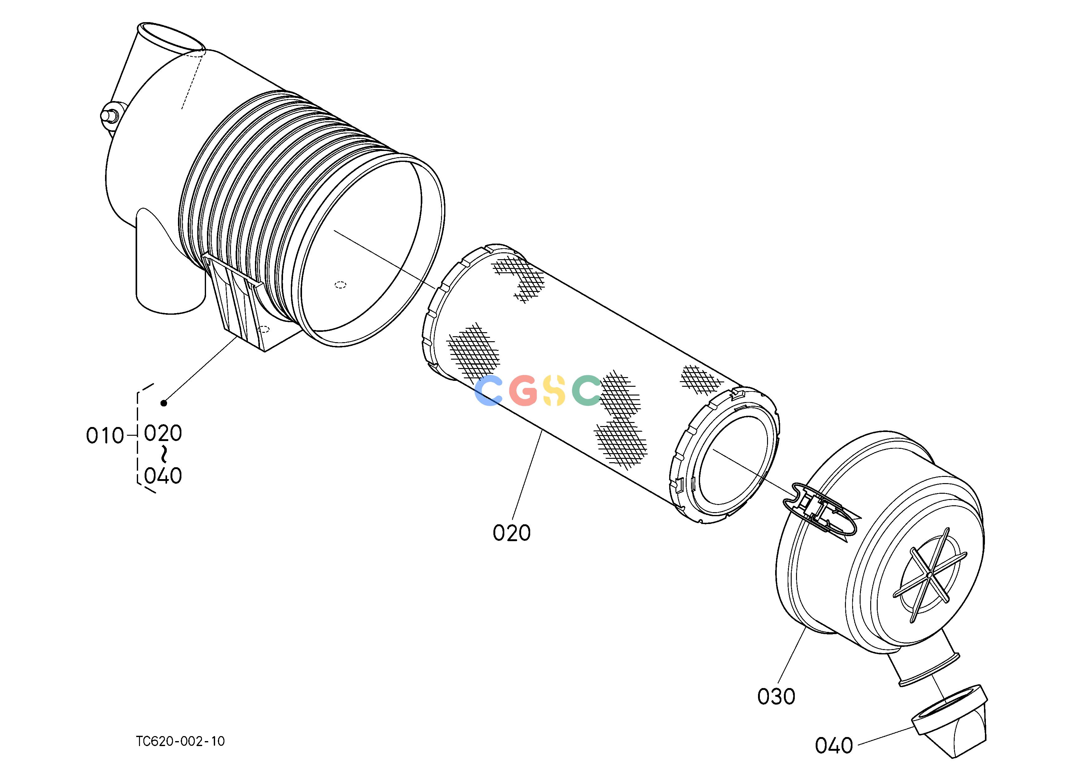 久保田零件查询573500 AIR CLEANER [COMPONENT PARTS] ENGINEEPC Kubota online
