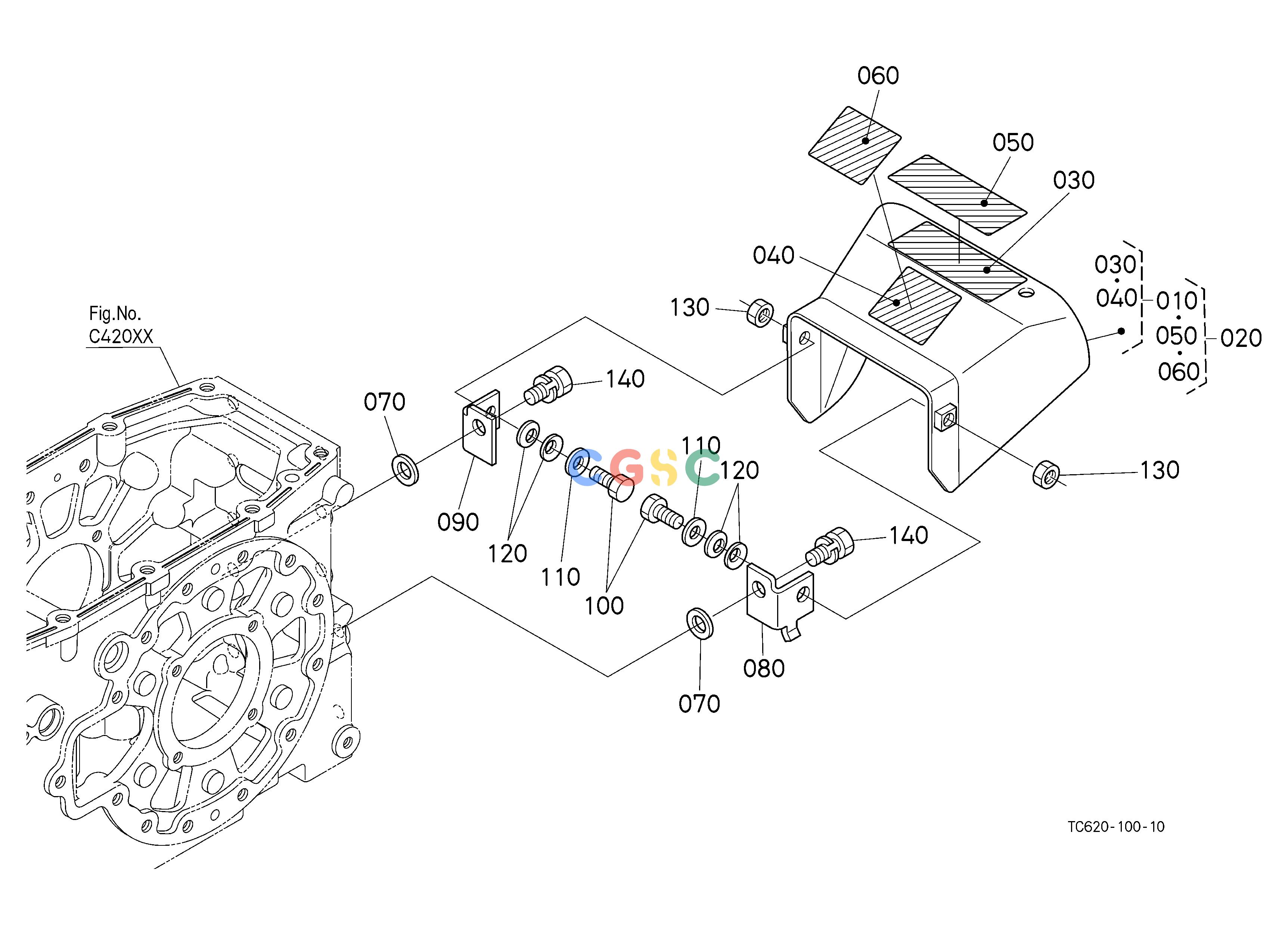 久保田零件查询K12500 PTO SHAFT PROTECTOR 3-POINT LINKAGE/DRAWBAR/HITCHEPC Kubota online