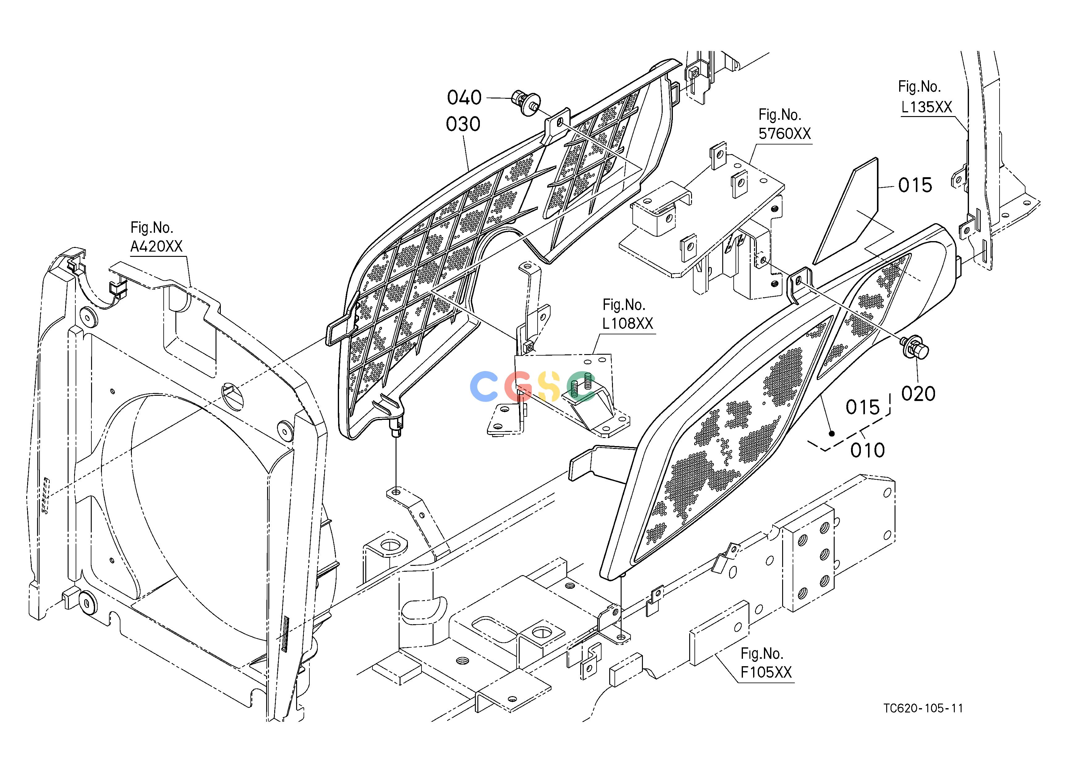久保田零件查询L12000 SIDE COVER HOOD/BONNETEPC Kubota online
