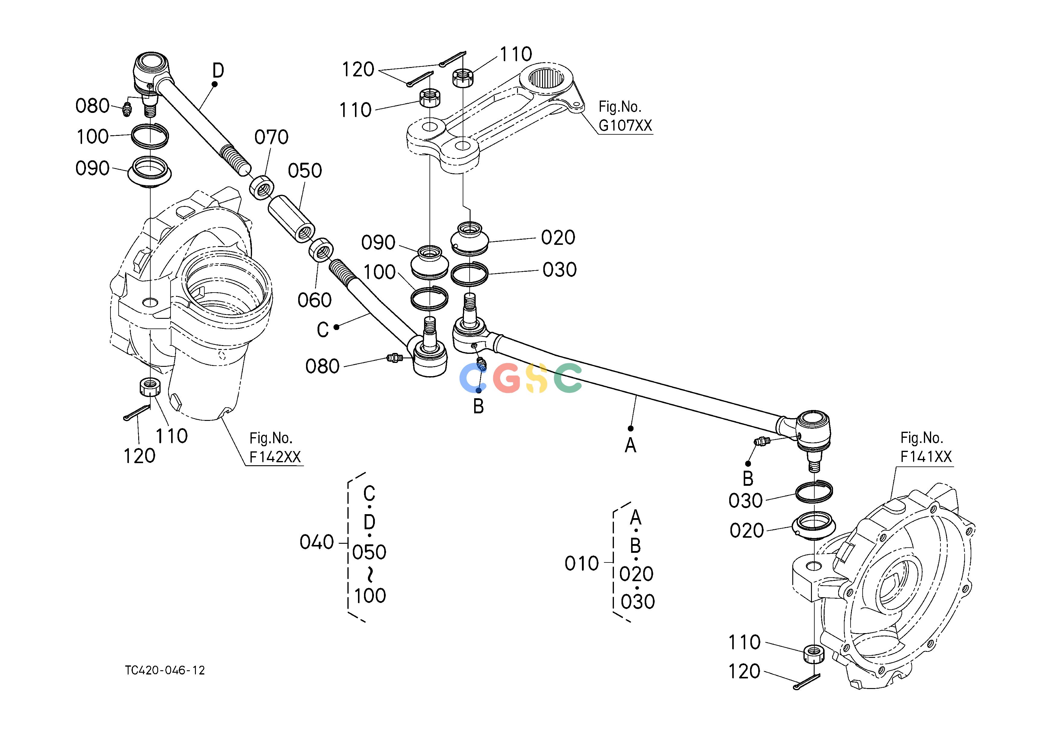 久保田零件查询G12004 STEERING LINKAGE [NEW] ## S.No.>=57111 S.No.;>=57111 STEERINGEPC Kubota online