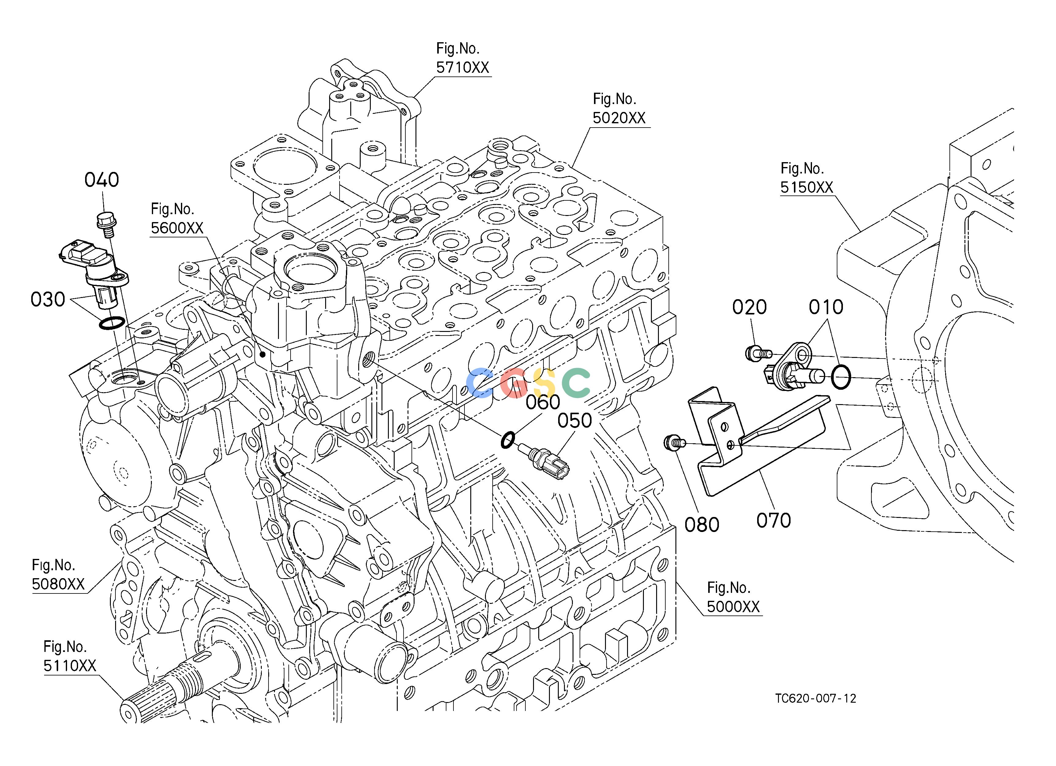 久保田零件查询B00100 SWITCH/SENSOR(ENGINE) ELECTRICAL SYSTEMEPC Kubota online