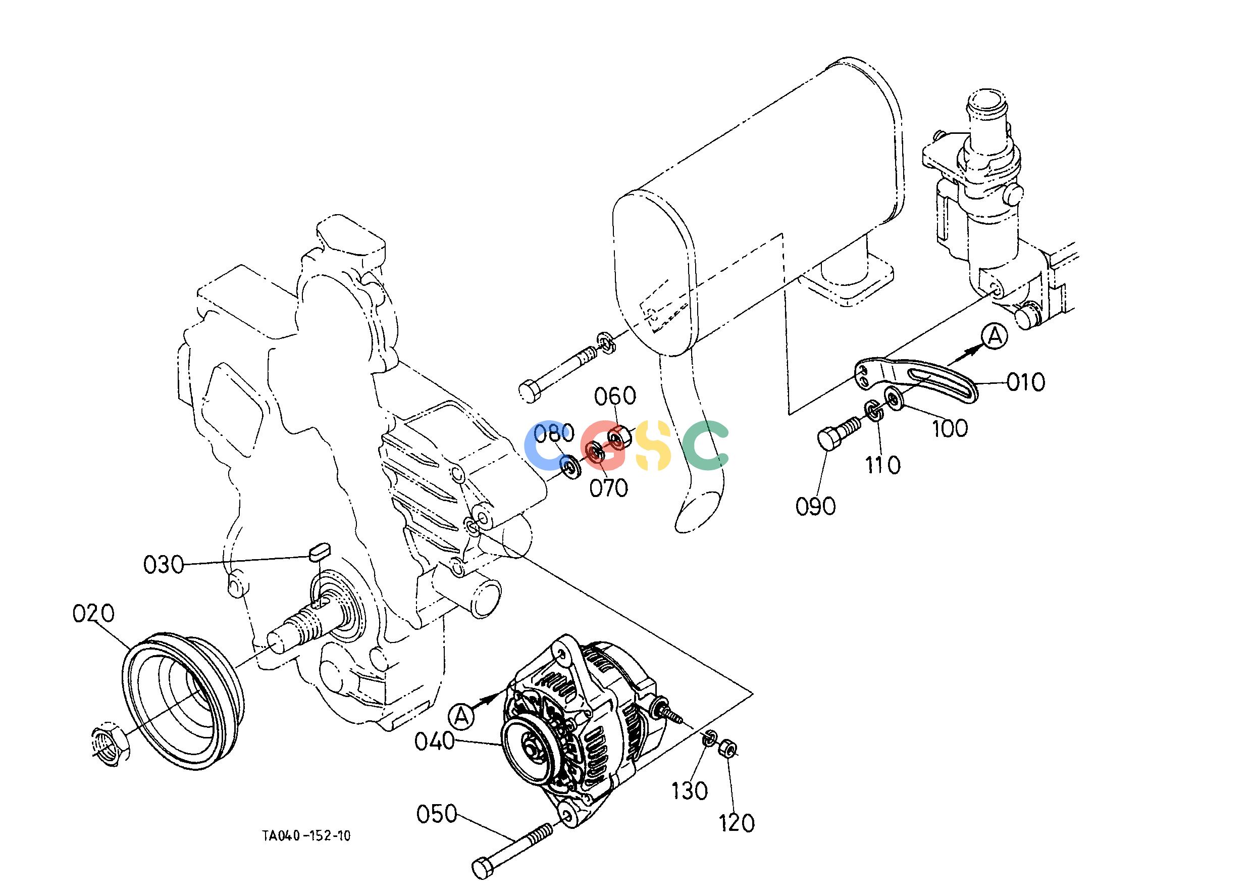 久保田零件查询T03701 ALTERNATOR ELECTRICAL SYSTEMEPC Kubota online