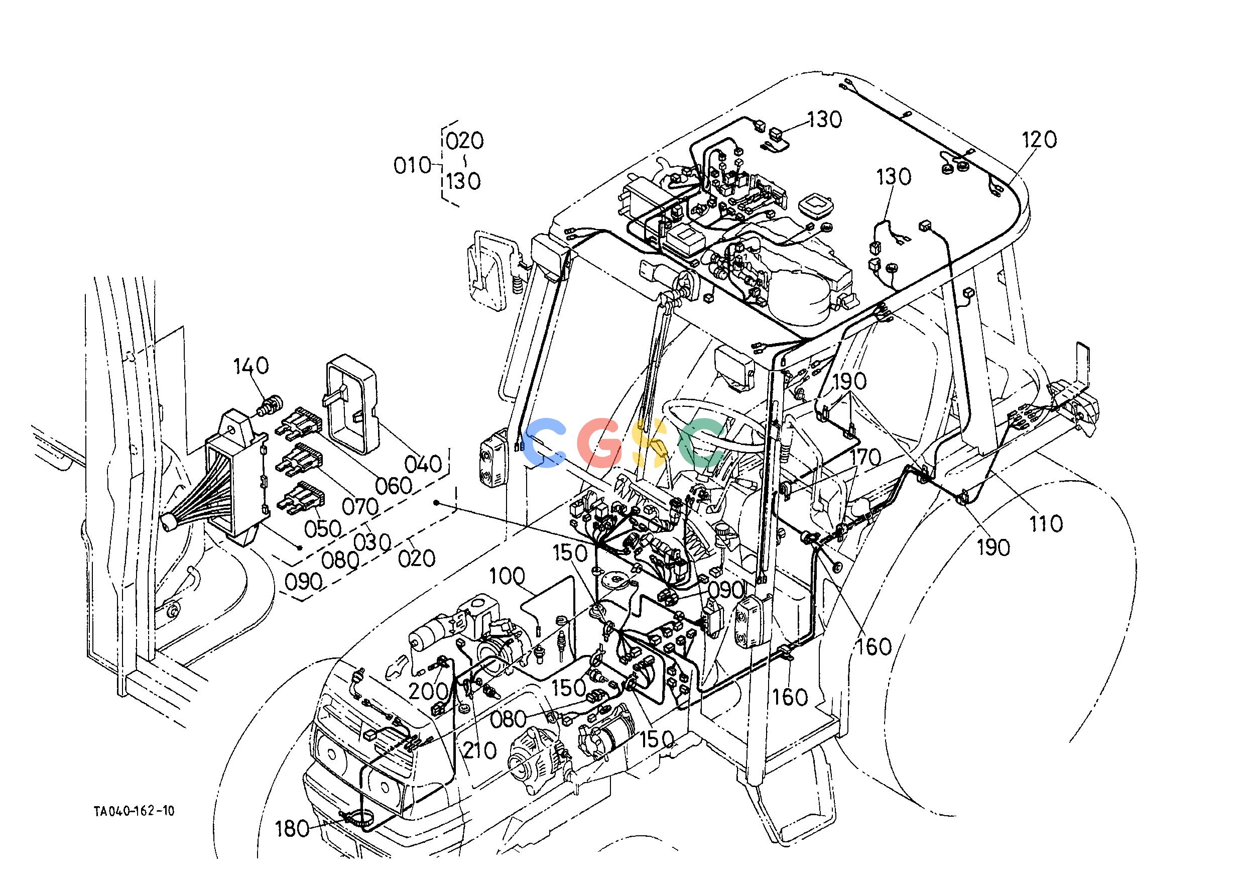 久保田零件查询T05900 ELECTRICAL WIRING [MANUAL T/M TYPE] ELECTRICAL SYSTEMEPC Kubota online