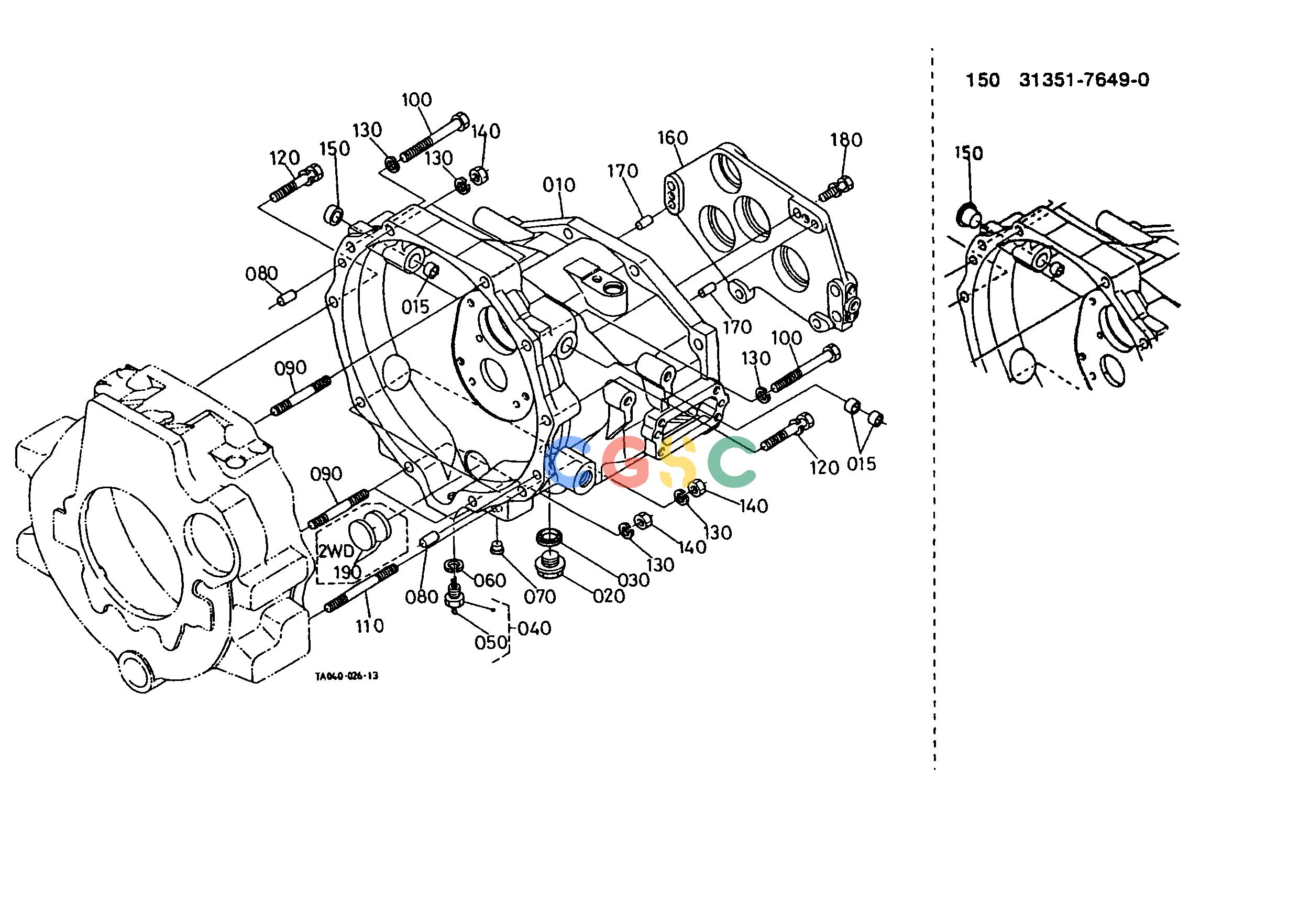 久保田零件查询T06301 CLUTCH HOUSING [MANUAL T/M TYPE] CLUTCHEPC Kubota online