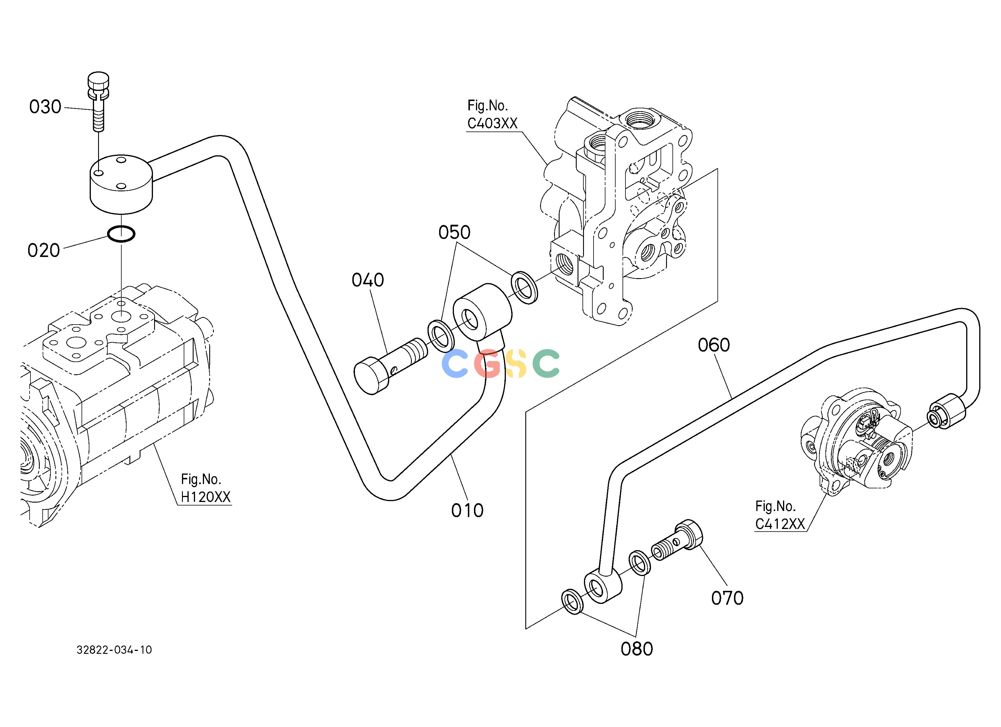 久保田零件查询H23000 PTO HYDRAULIC PIPE HYDRAULIC SYSTEMEPC Kubota online
