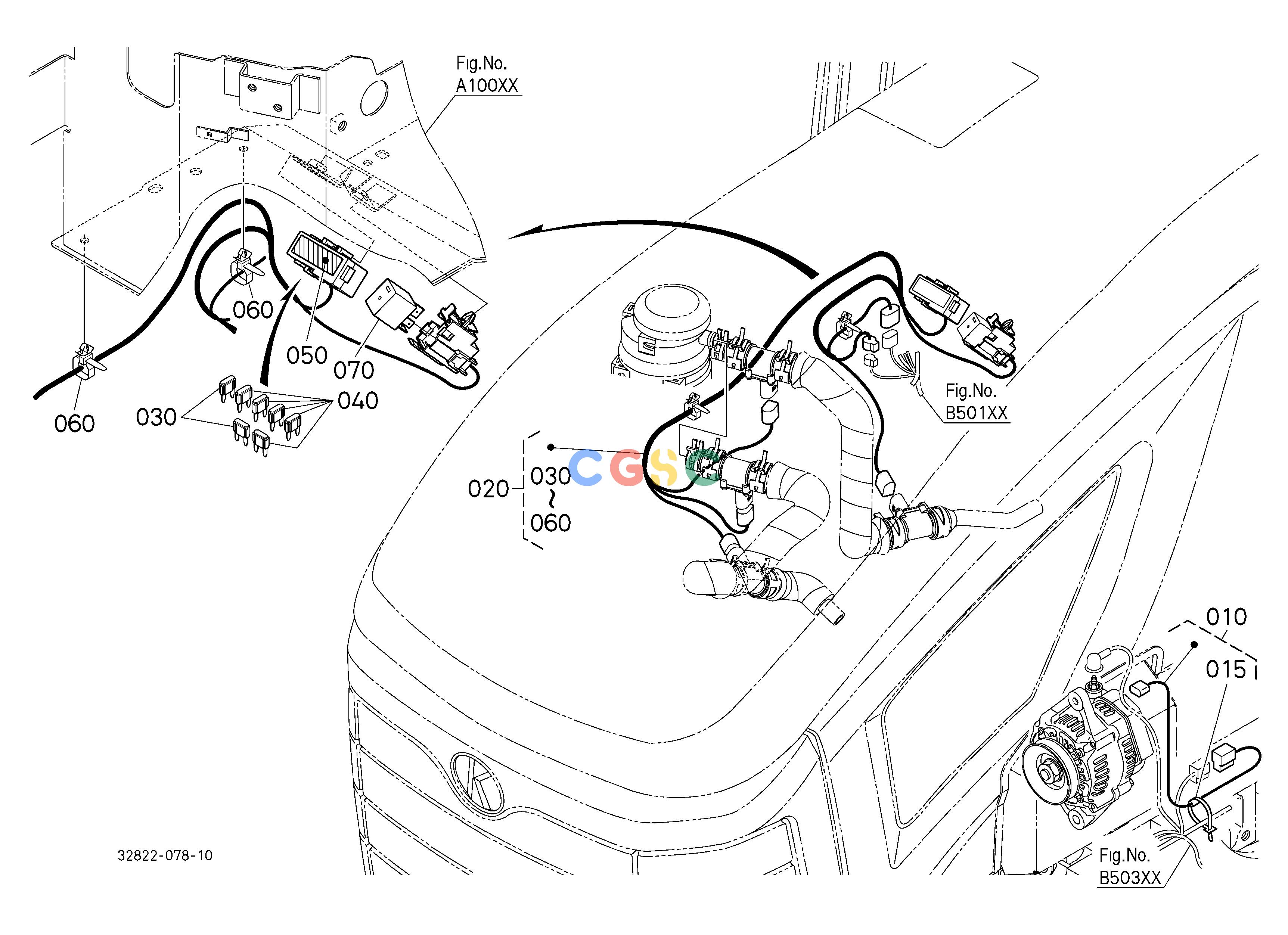 久保田零件查询V09600 HEATER KIT (ELECTRICAL WIRING) [OPTION] [A] OPTIONEPC Kubota online