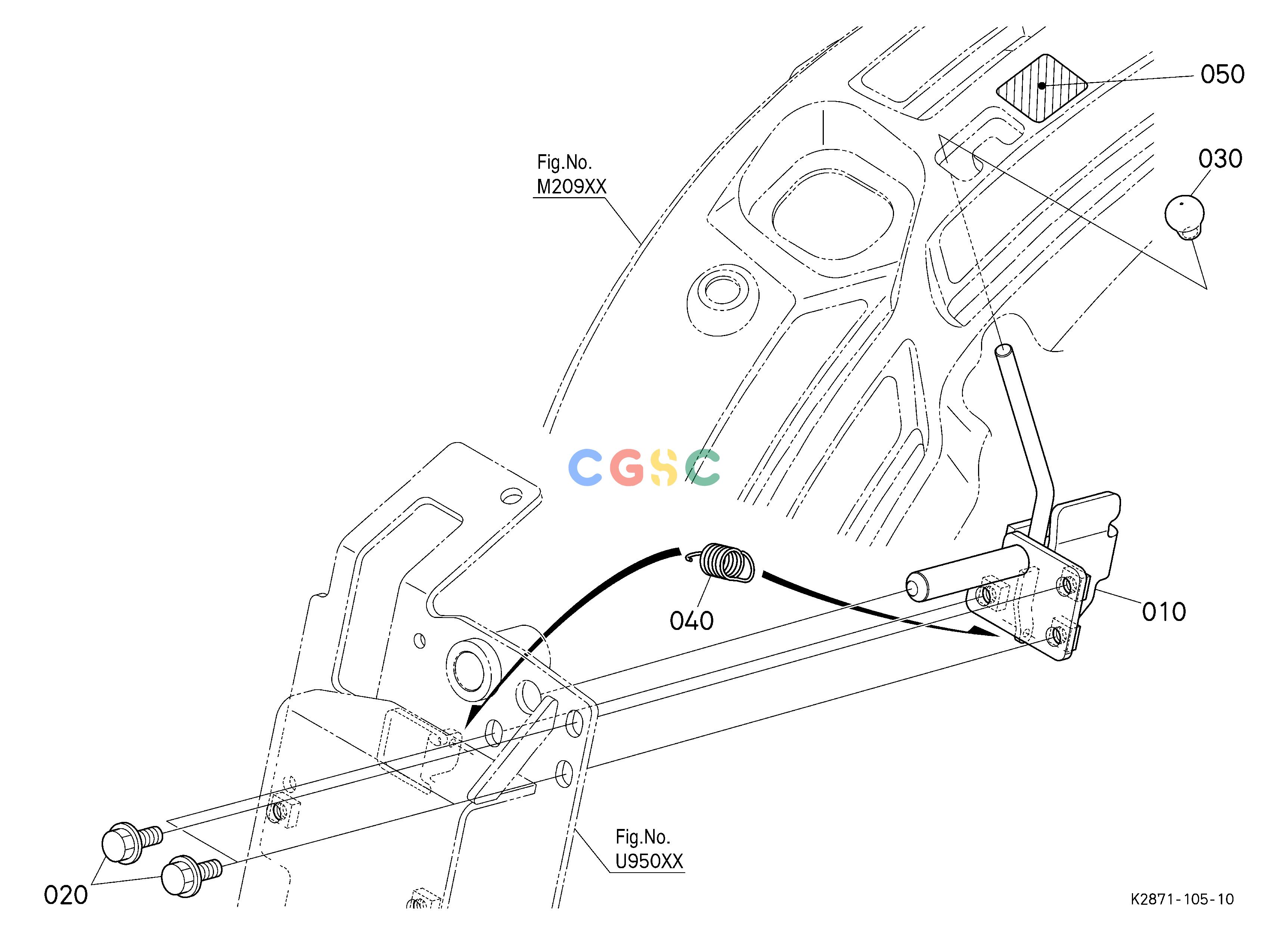 久保田零件查询U95300 FRONT CONTROL VALVE KIT (LOCK LEVER) [OPTION] OPTIONEPC Kubota online