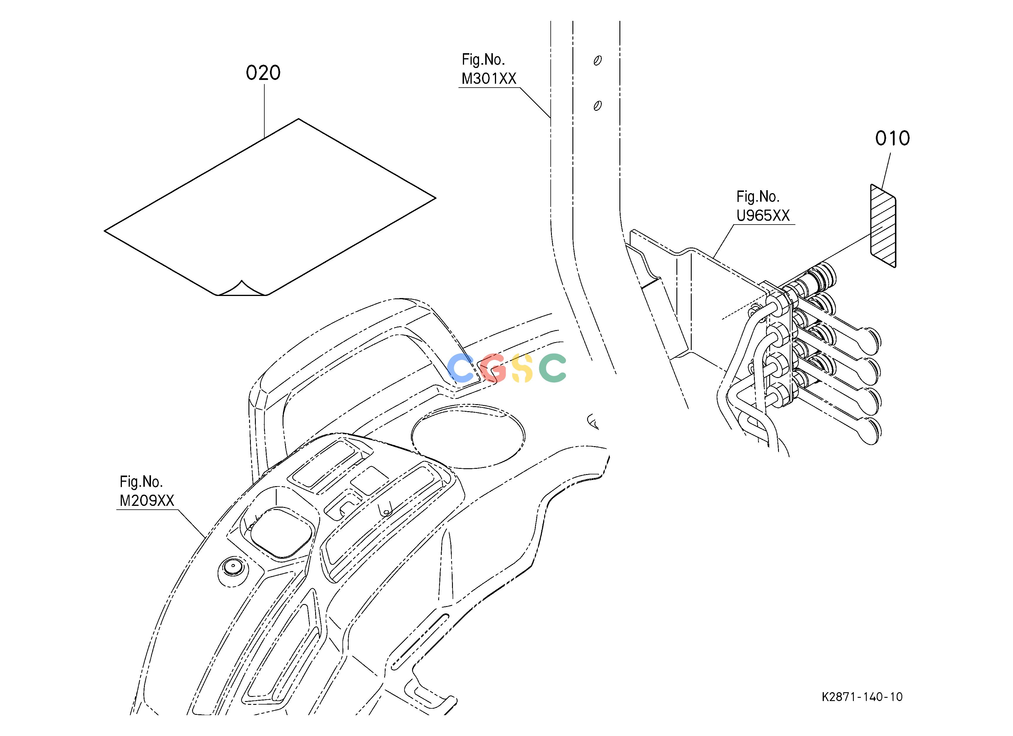 久保田零件查询U96600 REAR CONTROL VALVE KIT (LABEL) [OPTION] (W/G No. BX2419) OPTIONEPC Kubota online