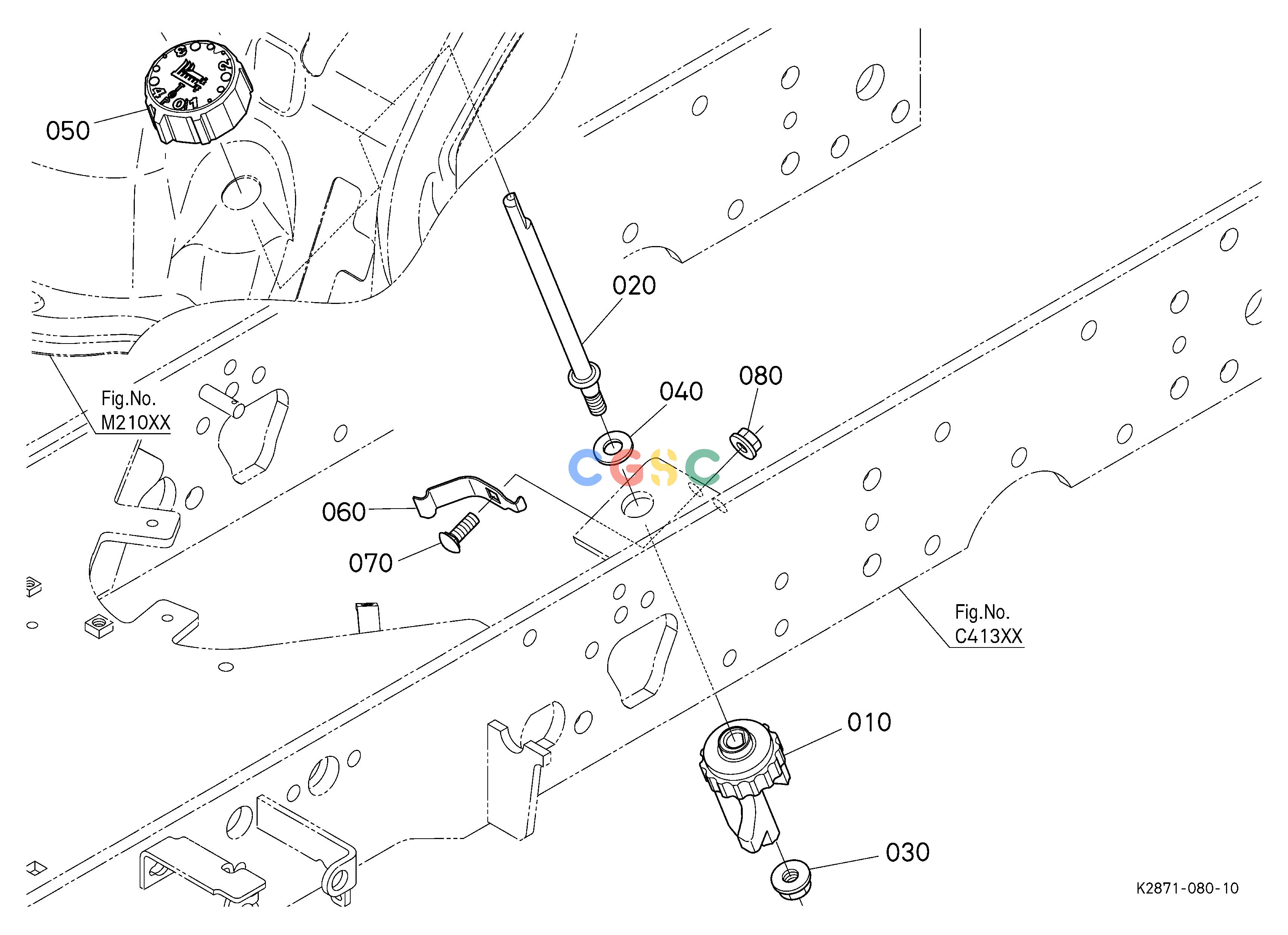 久保田零件查询K13500 MOWER CONTROL DIAL TOP LINK/LOWER LINK/HITCHEPC Kubota online