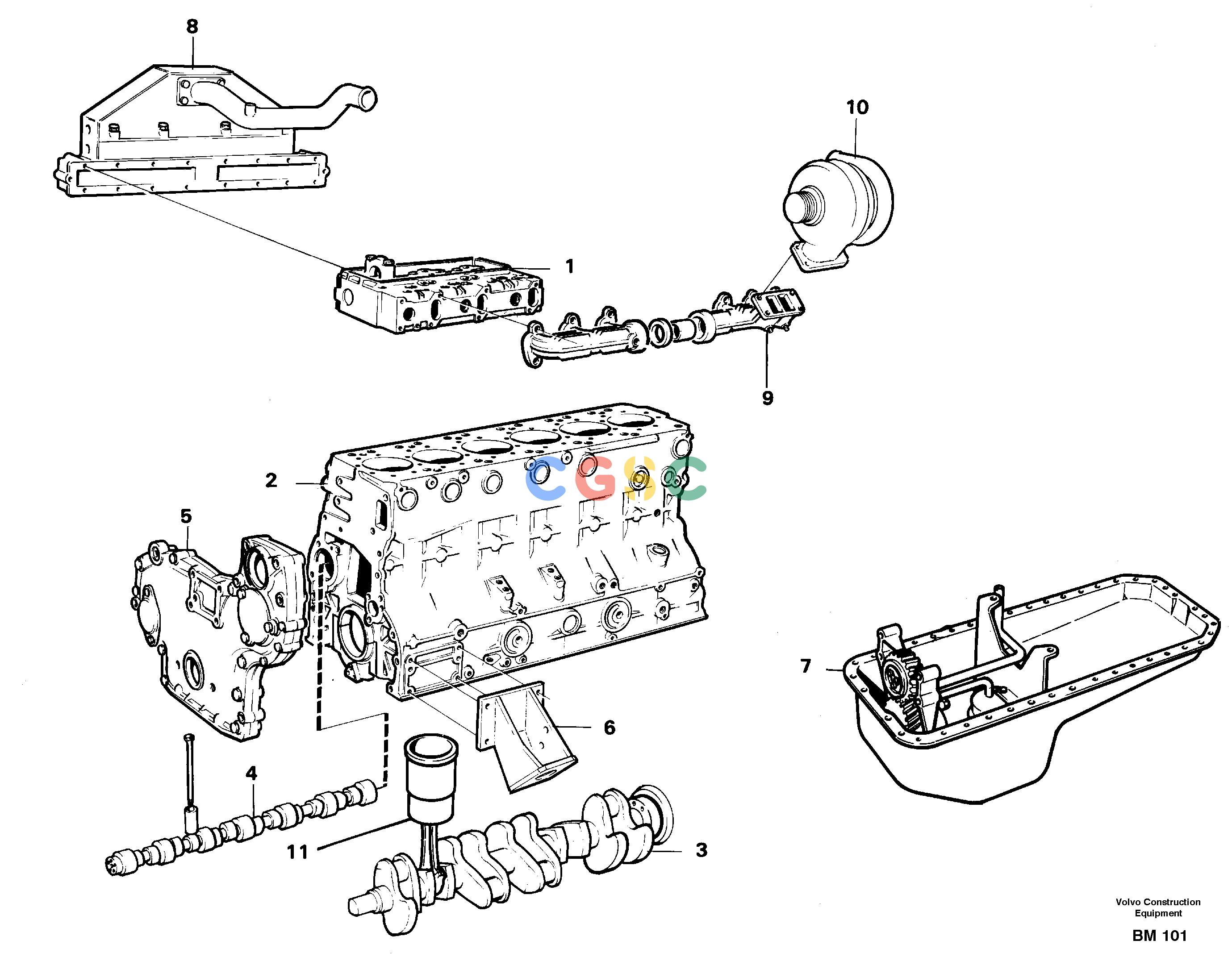 沃尔沃零件查询A20C Engine, assemblySER NO 3052- NoneNoneNoneAutodata Volvo online