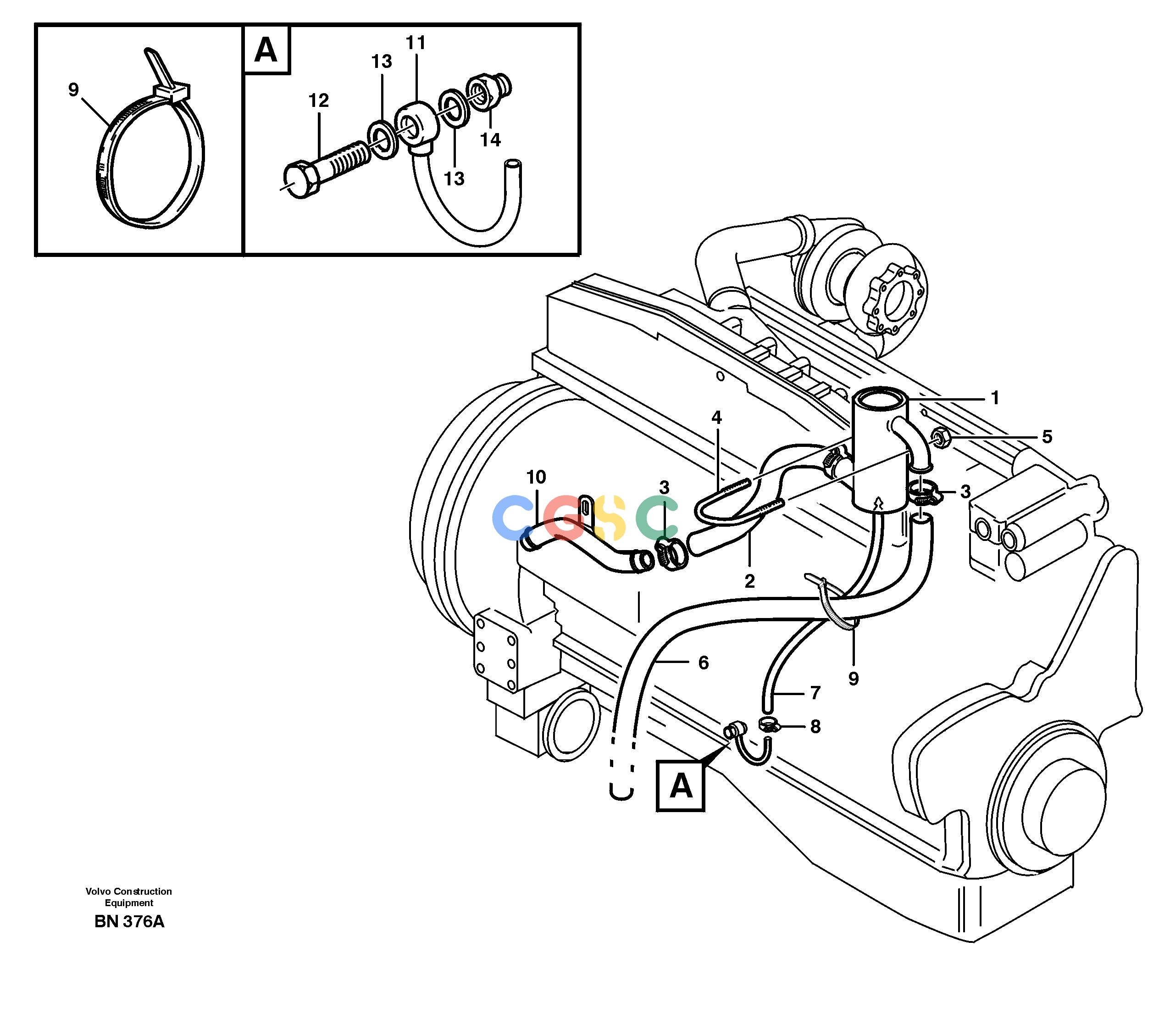沃尔沃零件查询A25C Crankcase ventilationNone NoneNoneSER NO 10866 -Autodata Volvo online