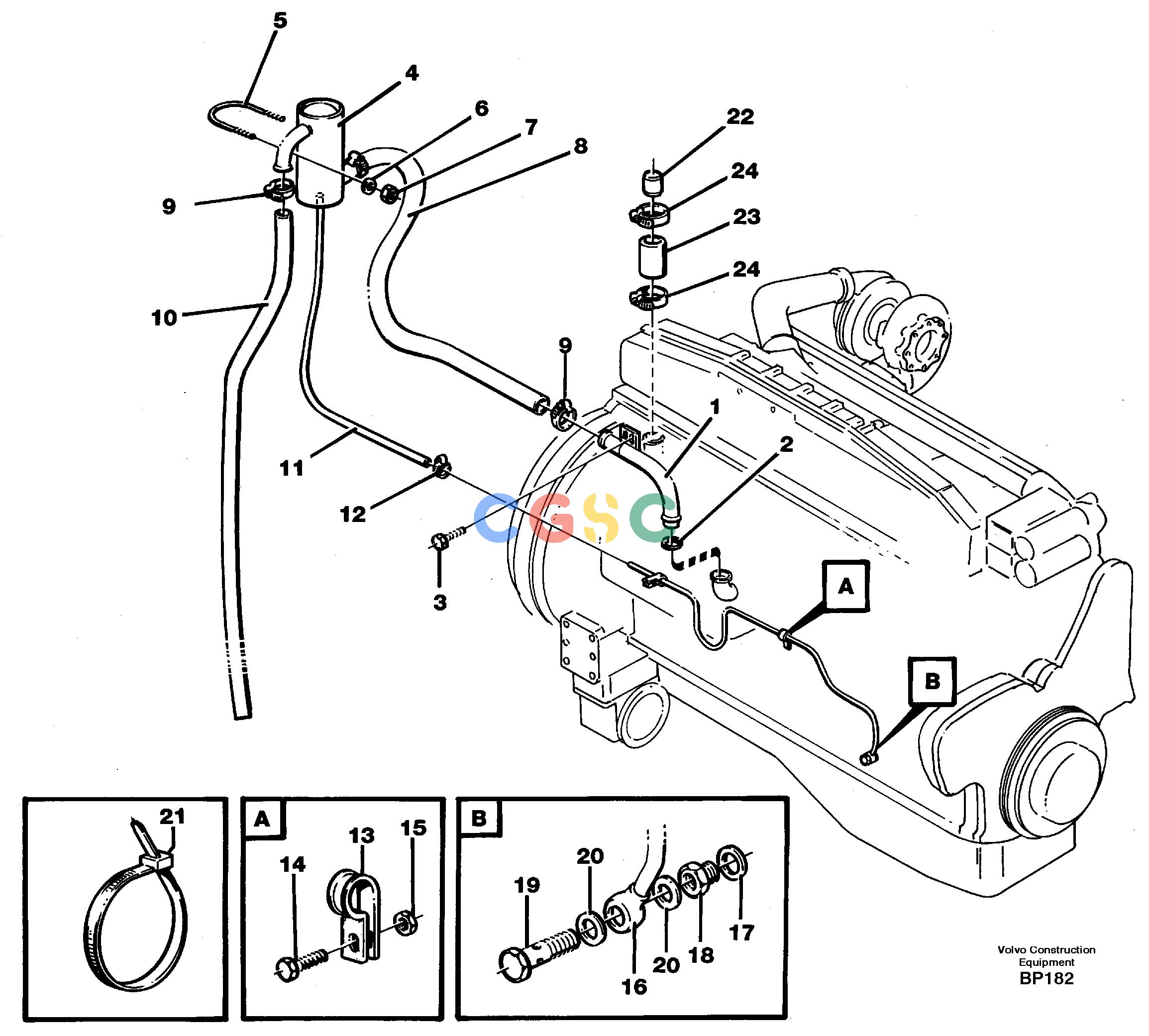 沃尔沃零件查询A30C Crankcase ventilationNone NoneNoneNoneAutodata Volvo online