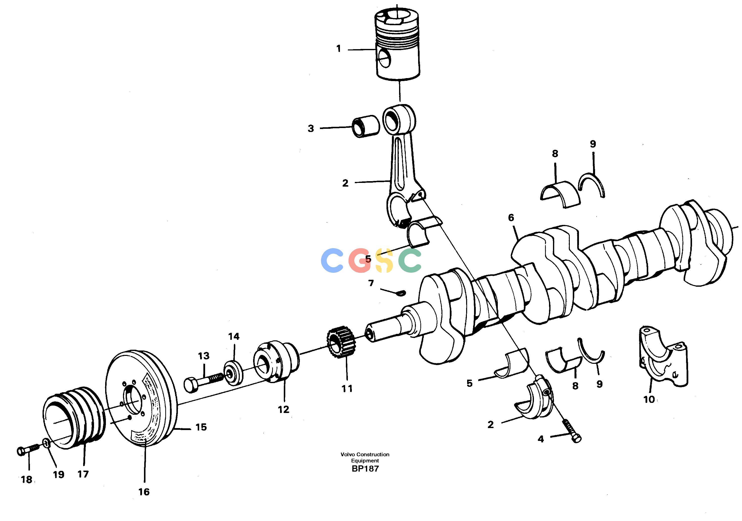 沃尔沃零件查询A30C Crankshaft and related partsNoneTD103KBE-TD104KAENoneNoneNoneAutodata Volvo online