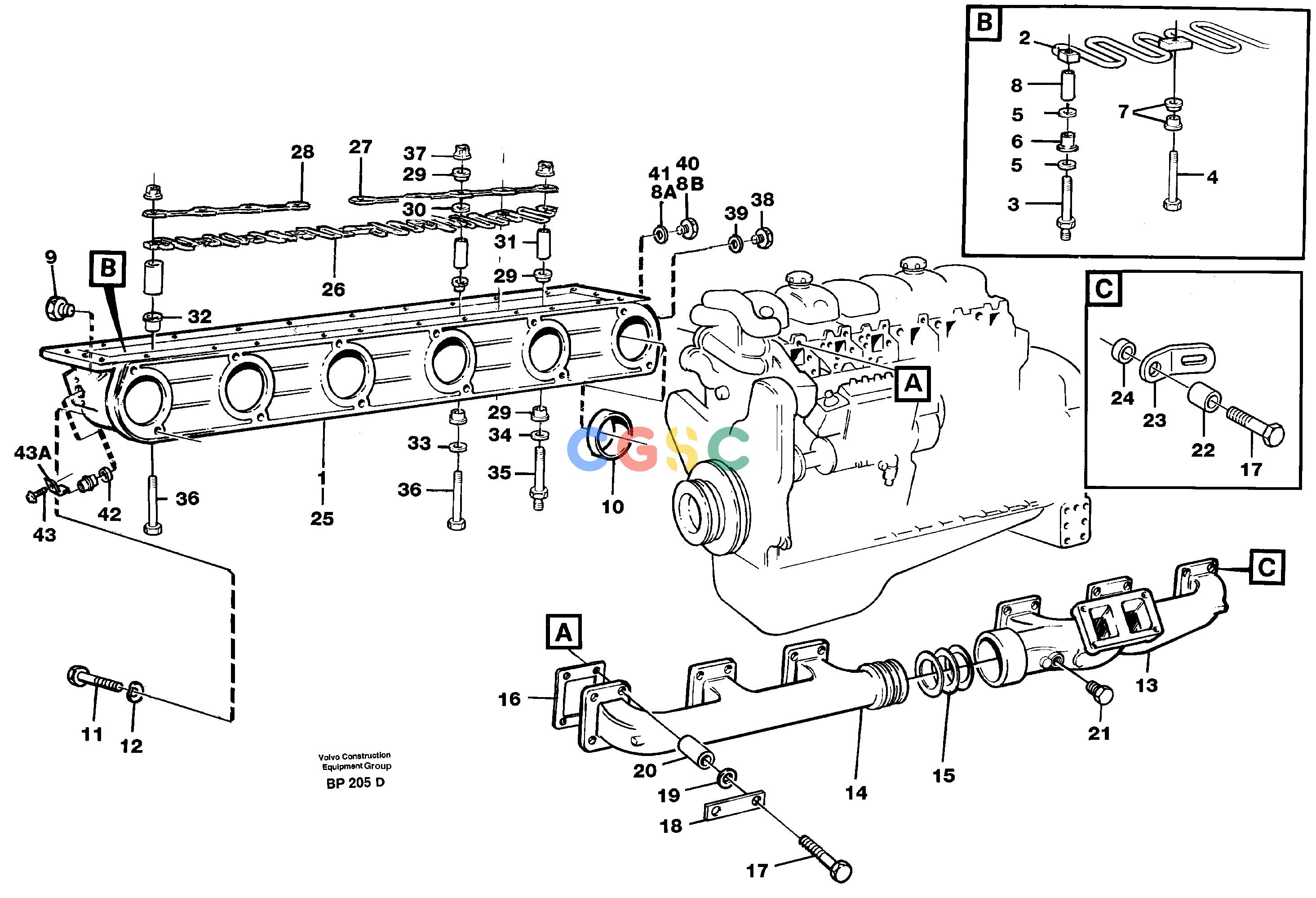 沃尔沃零件查询A30C Inlet manifold and exhaust manifoldNone NoneNoneNoneAutodata Volvo online