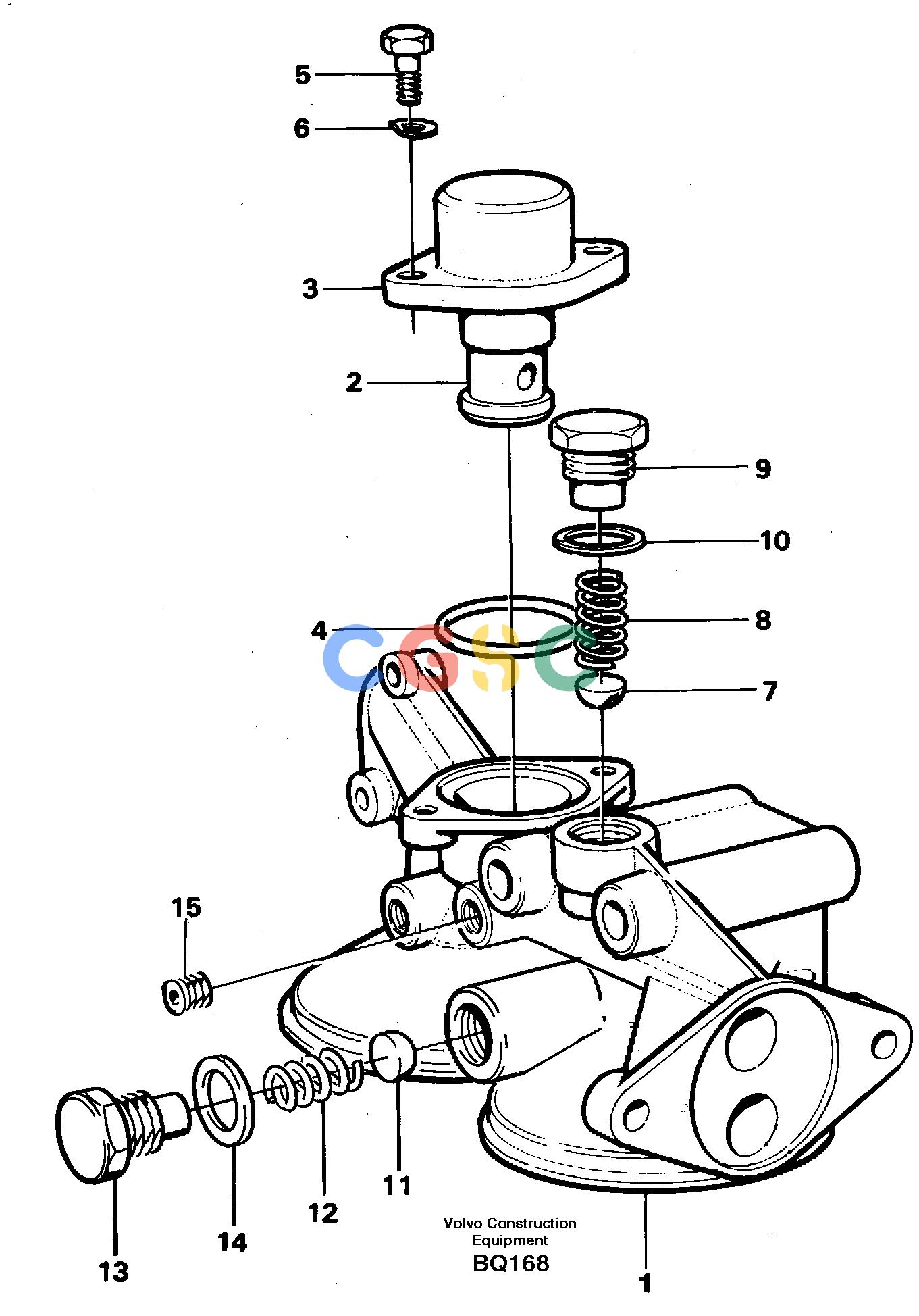 沃尔沃零件查询A35C Oil filter housingSER NO 4621-, SER NO USA 60001- NoneNoneNoneAutodata Volvo online