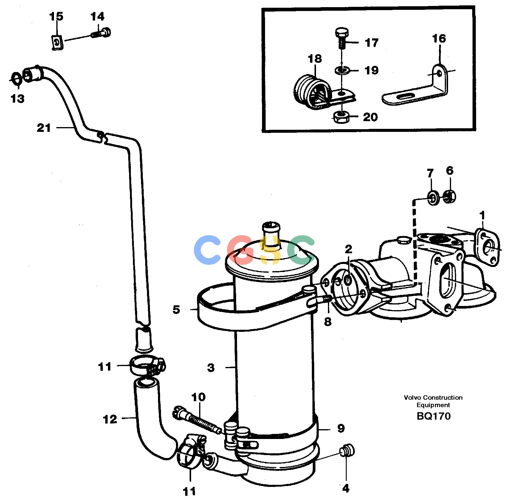 沃尔沃零件查询A35C Oil-cooler, oilfilter with mountingsSER NO 4621-, SER NO USA 60001- NoneNoneTD 122 KAEAutodata Volvo online