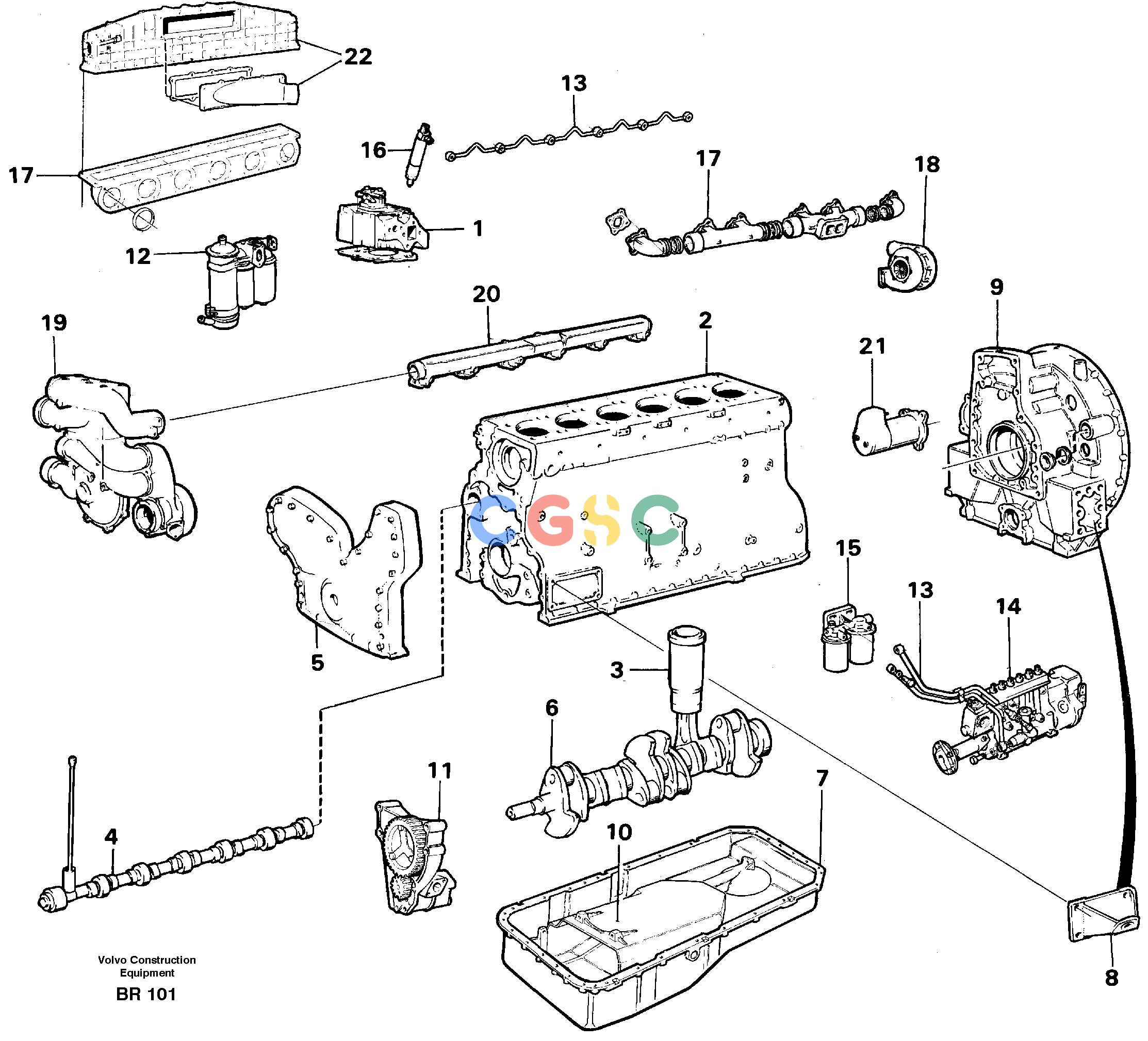 沃尔沃零件查询A40 EngineSER NO 1201-, SER NO USA 60101- NoneNoneNoneAutodata Volvo online