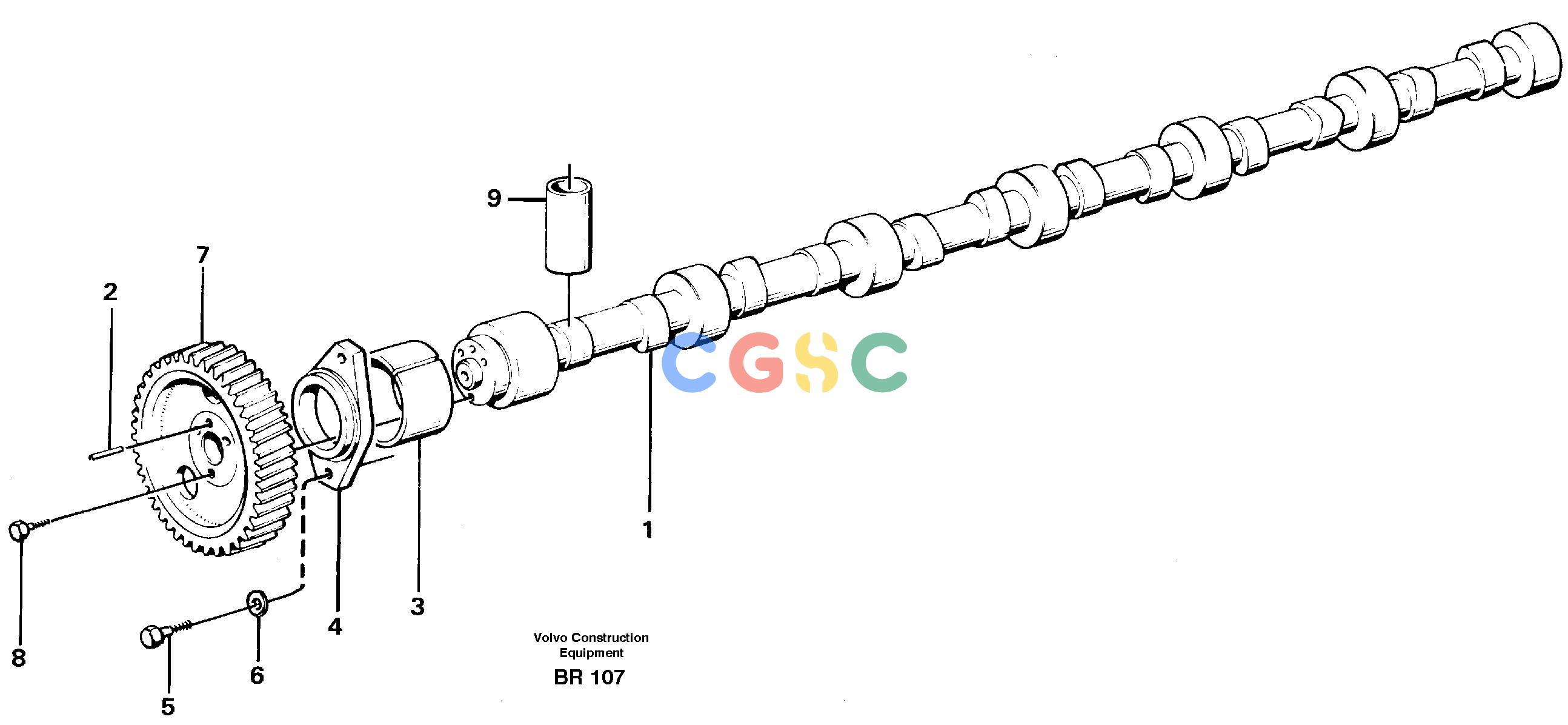 沃尔沃零件查询A40 CamshaftSER NO 1201-, SER NO USA 60101- NoneNoneNoneAutodata Volvo online