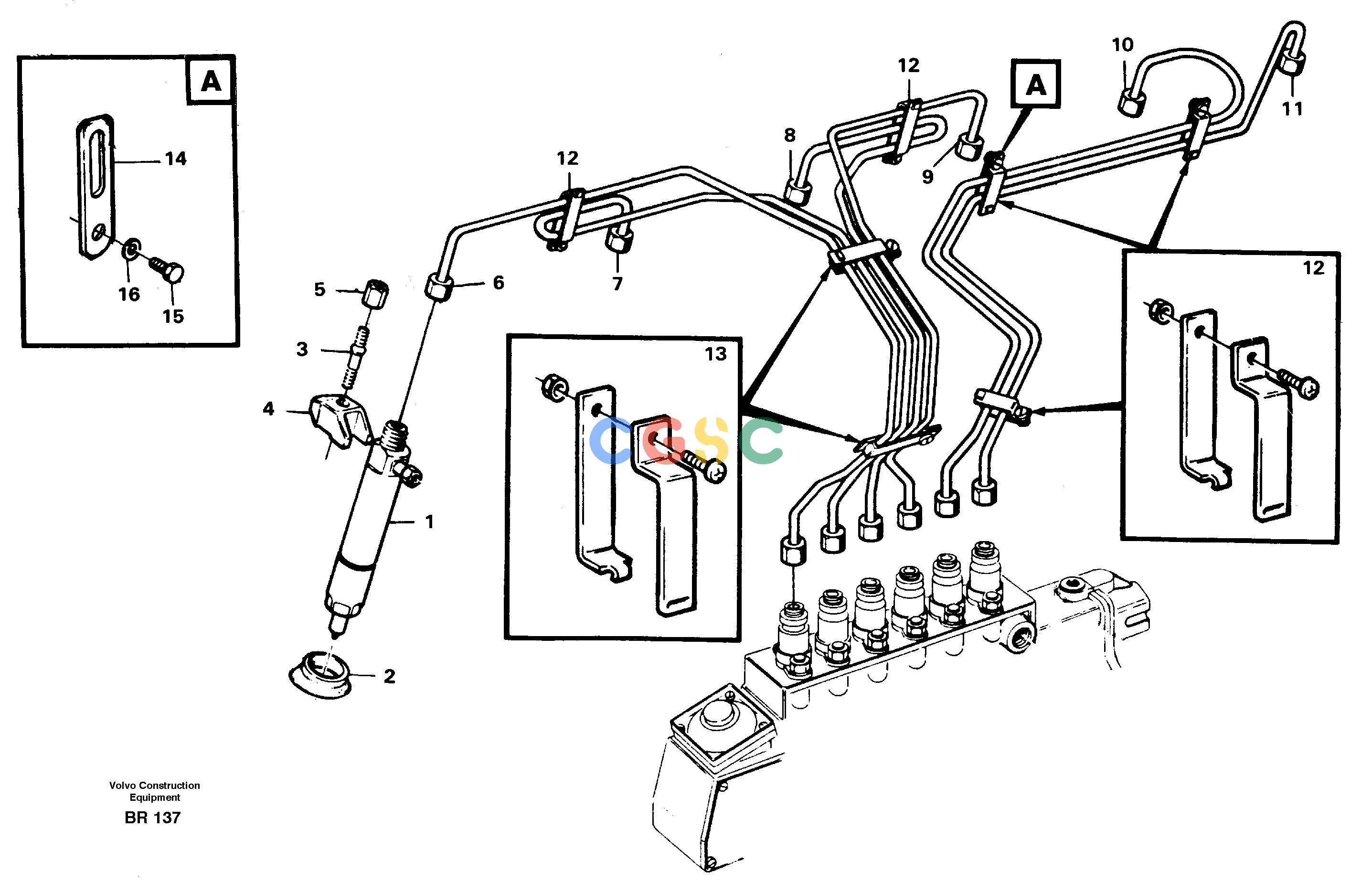 沃尔沃零件查询A40 Delivery pipes-injectorsSER NO 1201-, SER NO USA 60101- NoneNoneNoneAutodata Volvo online