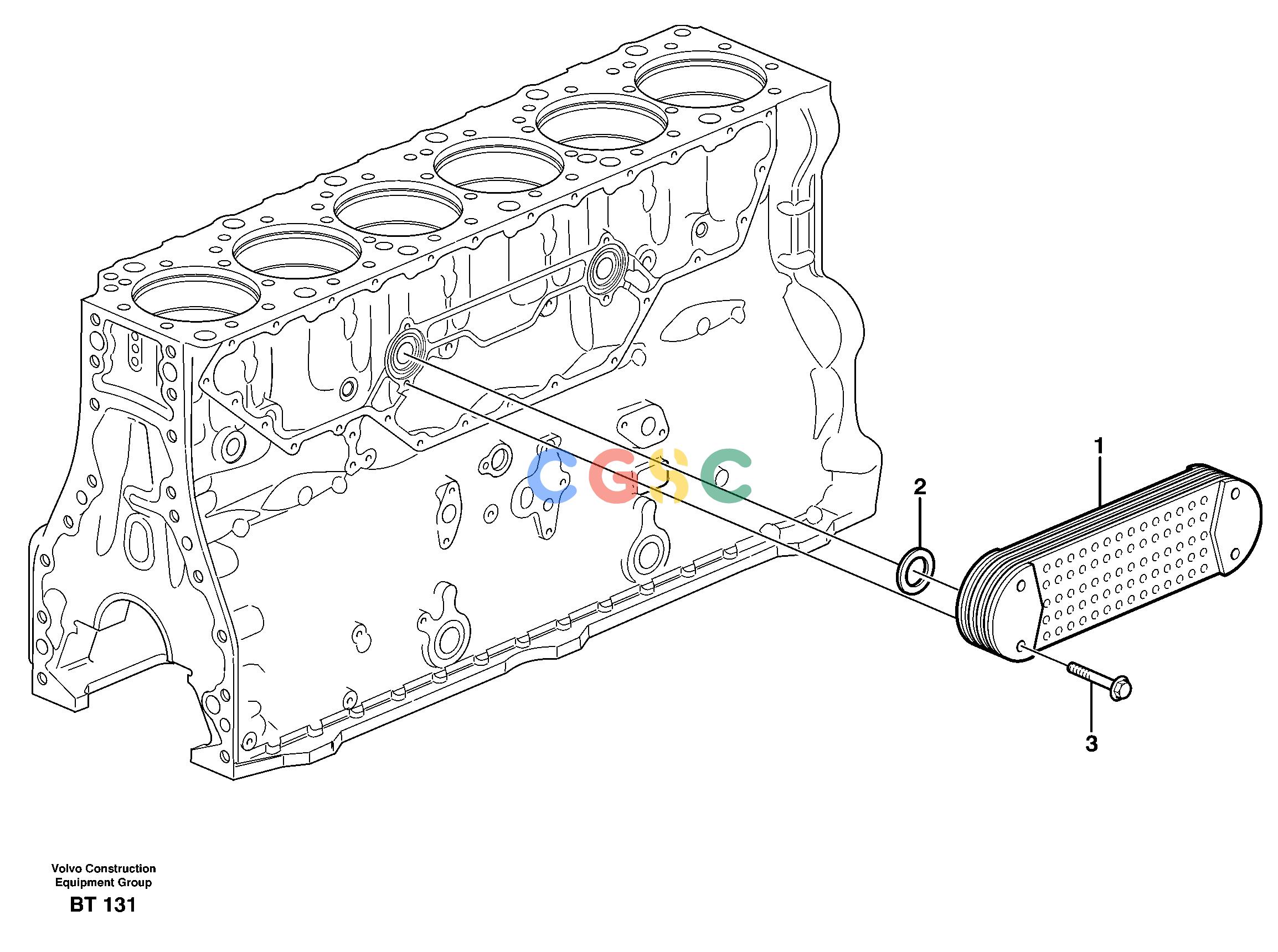 沃尔沃零件查询L150E Oil coolerS/N 8001 - 9455 NoneNoneNoneAutodata Volvo online