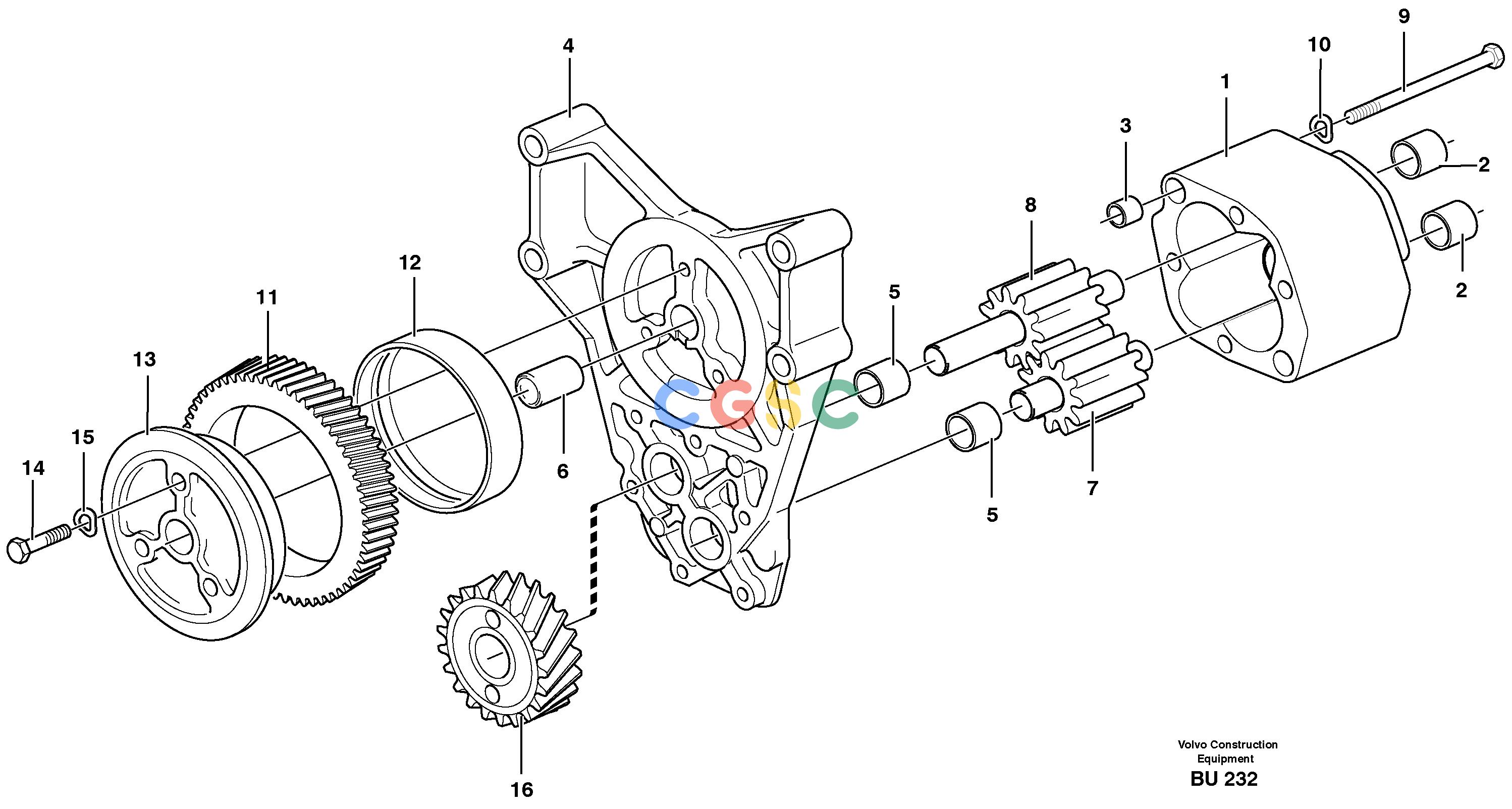沃尔沃零件查询A25D Oil pumpS/N -12999, - 61118 USA NoneNoneNoneAutodata Volvo online