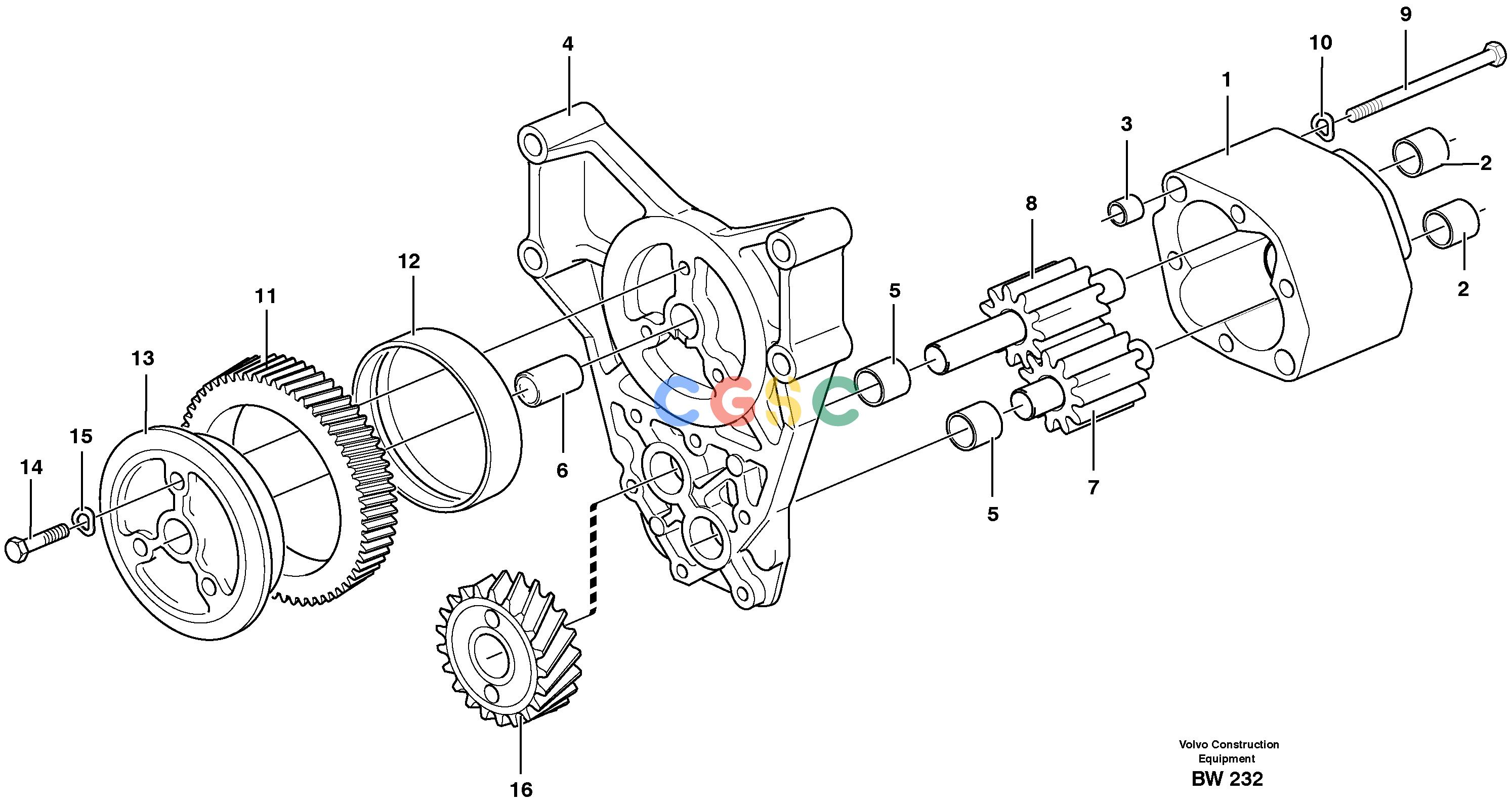 沃尔沃零件查询A30D Oil pumpS/N -11999, - 60093 USA S/N-72999 BRAZIL NoneNoneNoneAutodata Volvo online