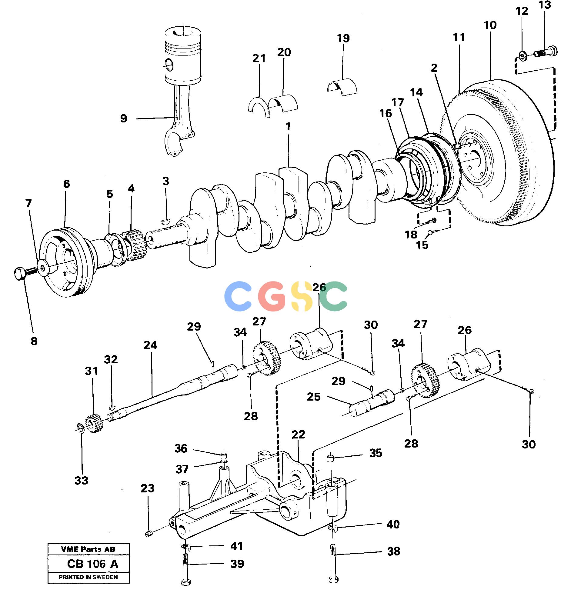 沃尔沃零件查询EL70 VOLVO BM Crankshaft - balancingVOLVO BM EL70 NoneNoneNoneAutodata Volvo online