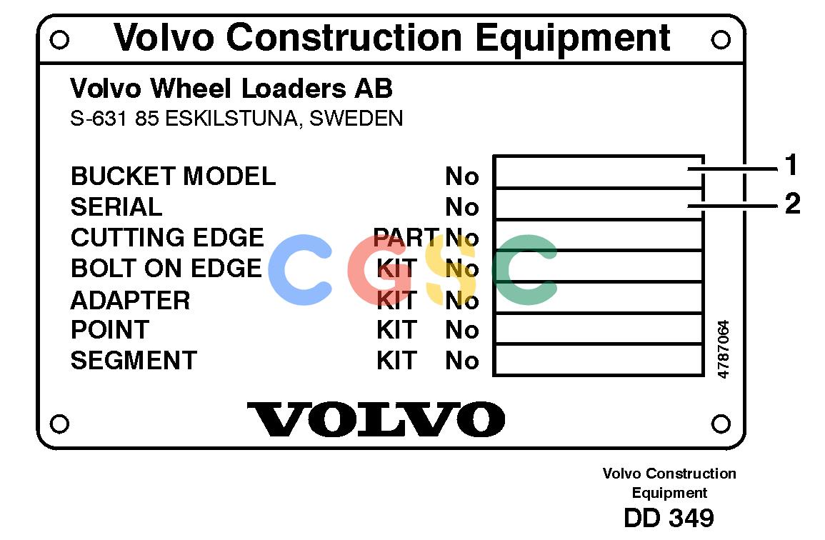 沃尔沃零件查询ATTACHMENTS Product identification plateATTACHMENTS BUCKETS NoneNoneNoneAutodata Volvo online