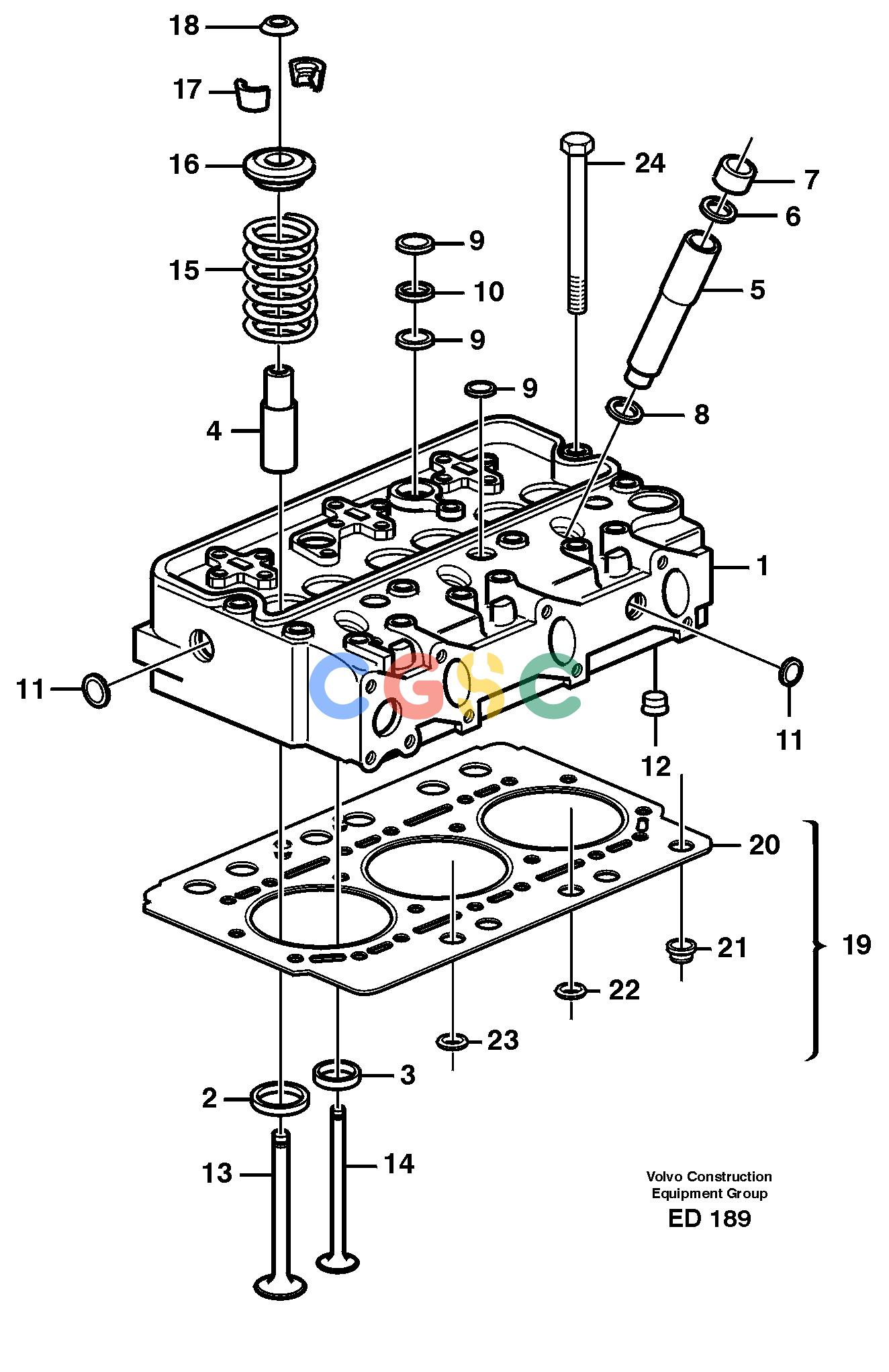 沃尔沃零件查询L90D Cylinder headNone NoneNoneNoneAutodata Volvo online