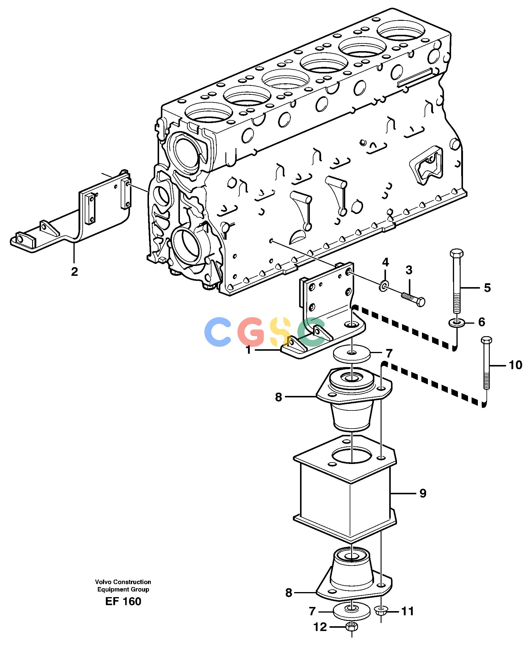 沃尔沃零件查询L150D Engine mountingNone NoneNoneNoneAutodata Volvo online