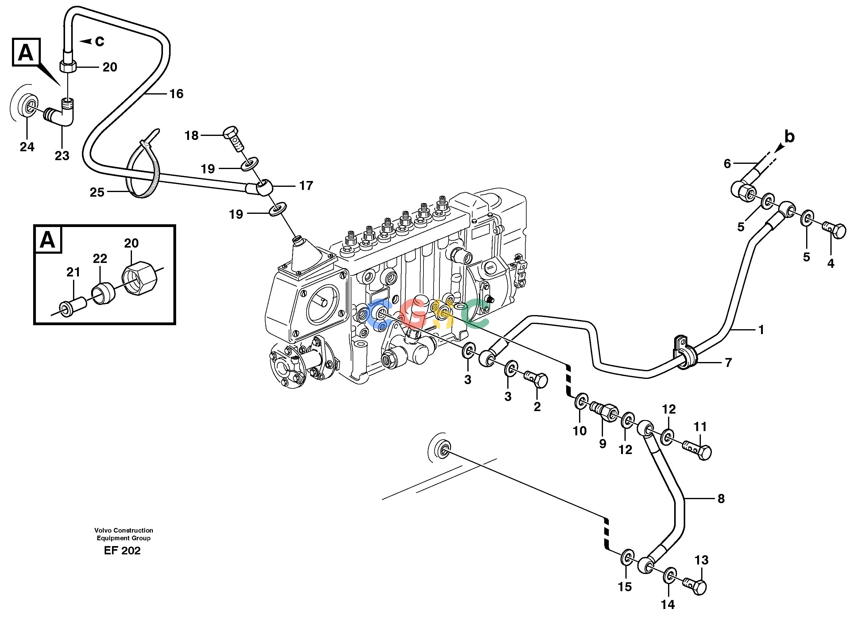 沃尔沃零件查询L150D Fuel system, oil pipe, pipe for smoke limiterNone NoneNoneNoneAutodata Volvo online