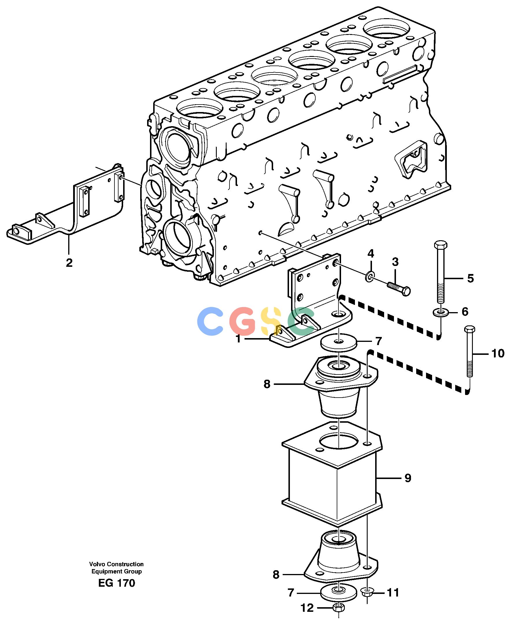 沃尔沃零件查询L180D Engine suspension.None NoneNoneNoneAutodata Volvo online